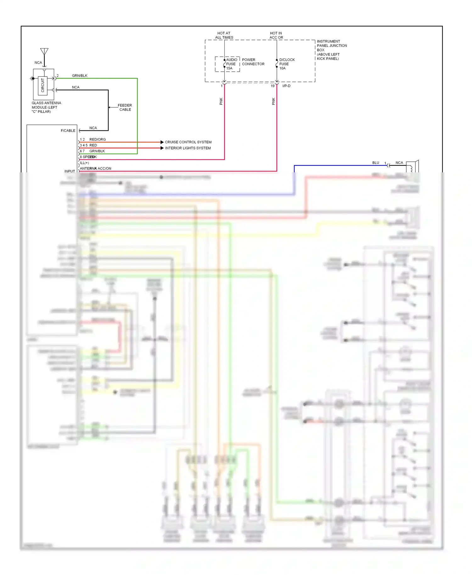 Kia Optima II facelift (2008-2010) resume/ accel wiring diagram  (2 of 2)