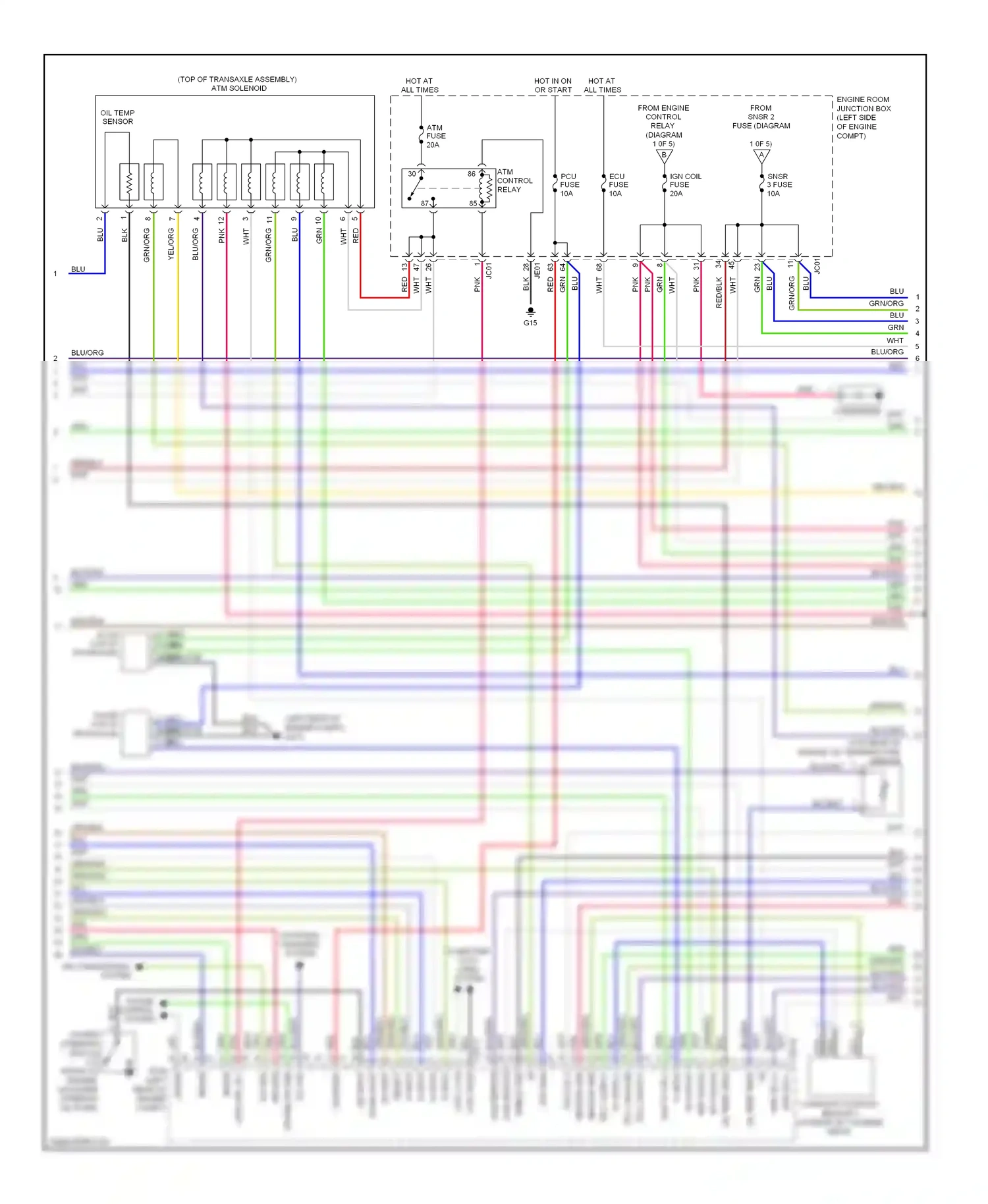 Kia Optima II facelift (2008-2010) tps 2 supply wiring diagram  (1 of 1)