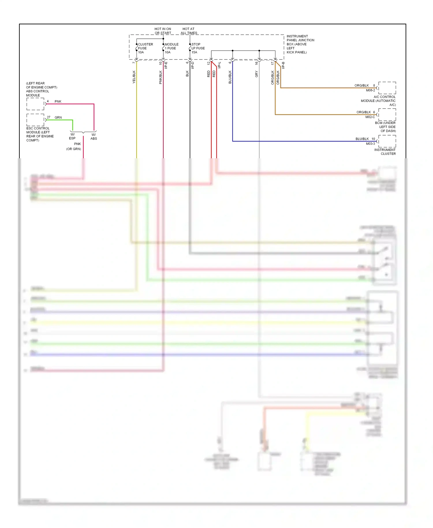 Kia Optima II facelift (2008-2010) w/ abs wiring diagram  (2 of 4)