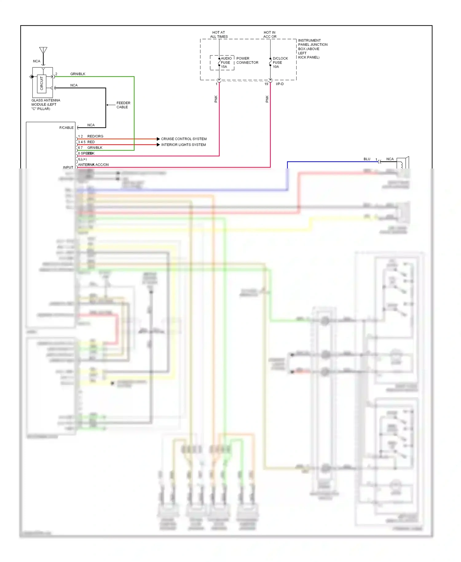 Kia Optima II facelift (2008-2010) w/ aux, usb wiring diagram  (7 of 7)
