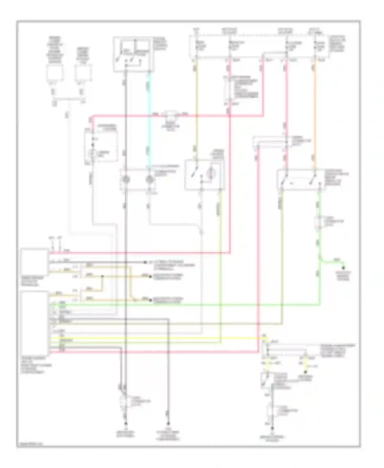 Optima Kia II (2005-2008): Cruise control circuit, early production