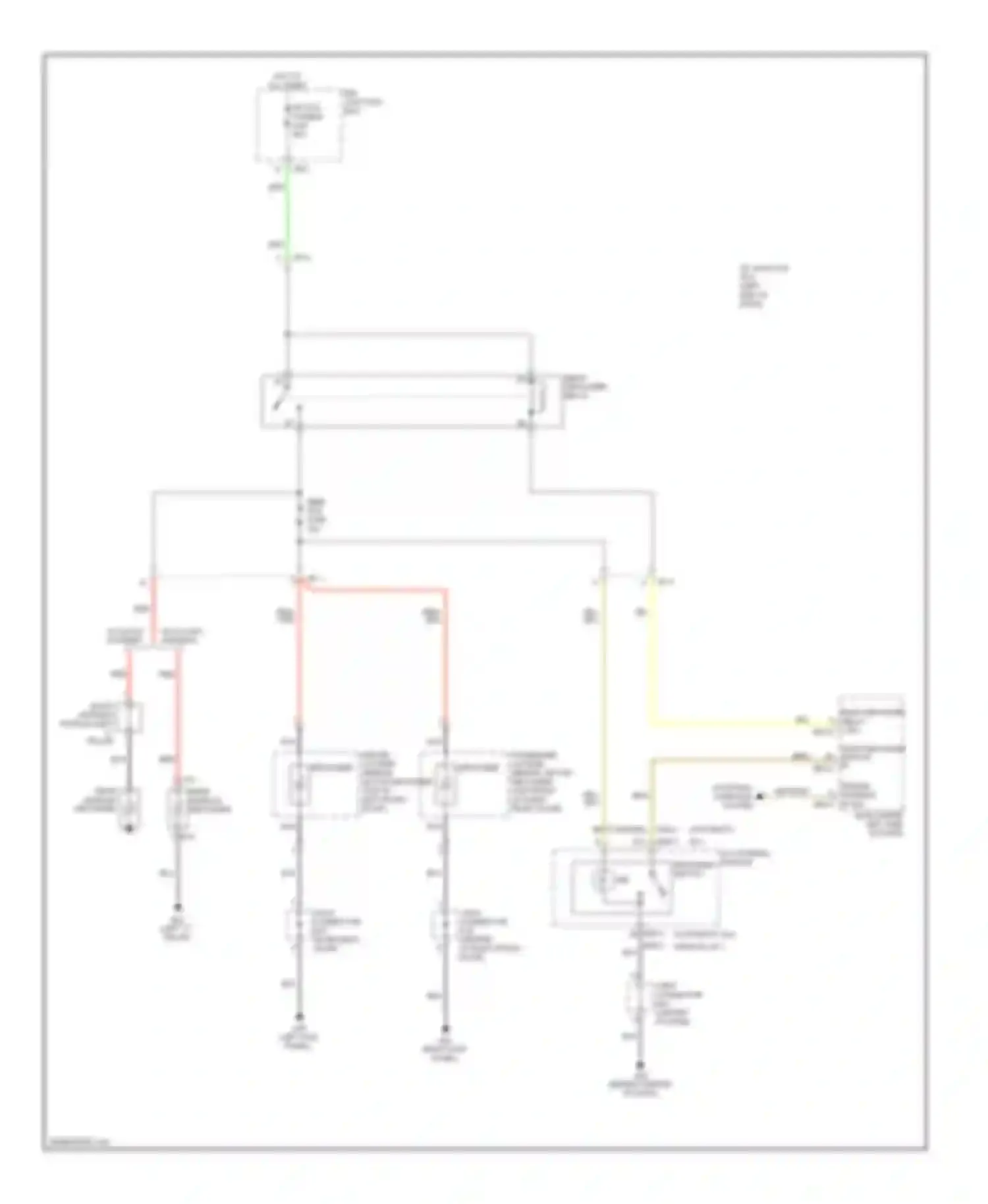 Optima Kia II (2005-2008): Defoggers circuit, late production with heated mirror