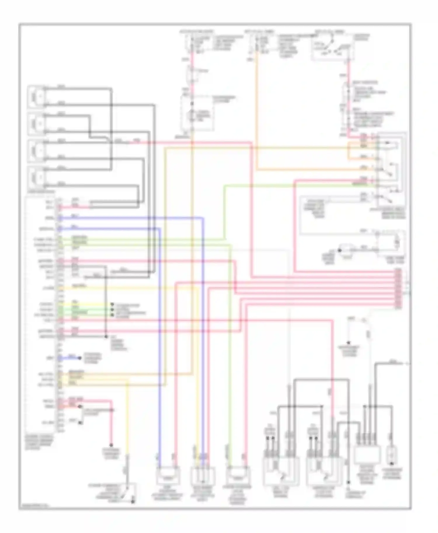 Optima Kia II (2005-2008): Wiring diagram engine performance 2.4l, m/t early production (1 of 3)
