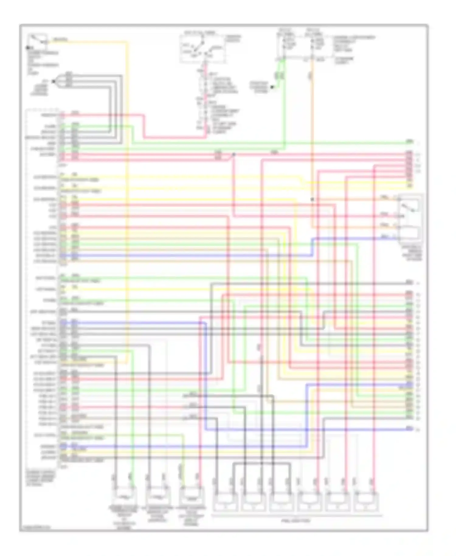 Optima Kia II (2005-2008): Wiring diagram engine performance 2.7l, early production (1 of 4)