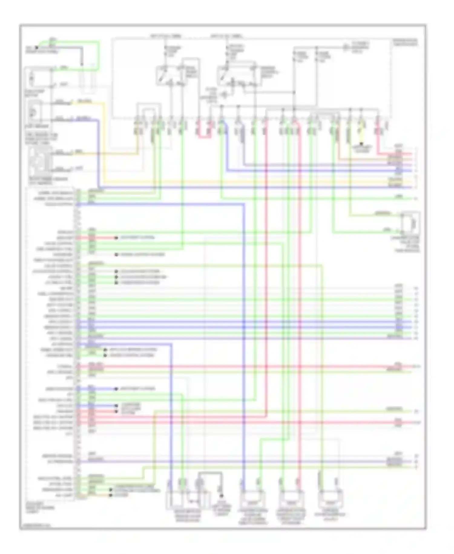 Optima Kia II (2005-2008): Wiring diagram engine performance 2.7l, late production (1 of 5)