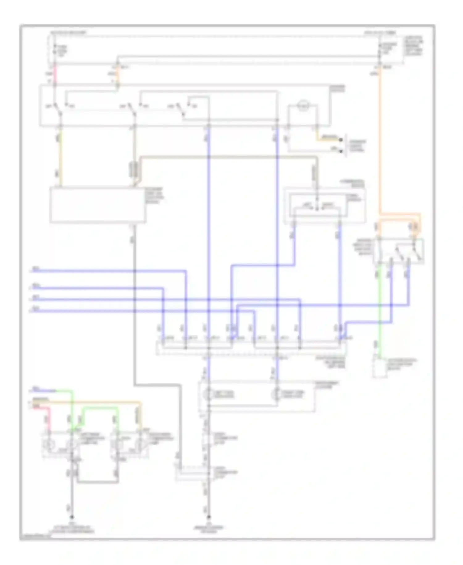 Optima Kia II (2005-2008): Exterior lamps circuit, early production (2 of 2)