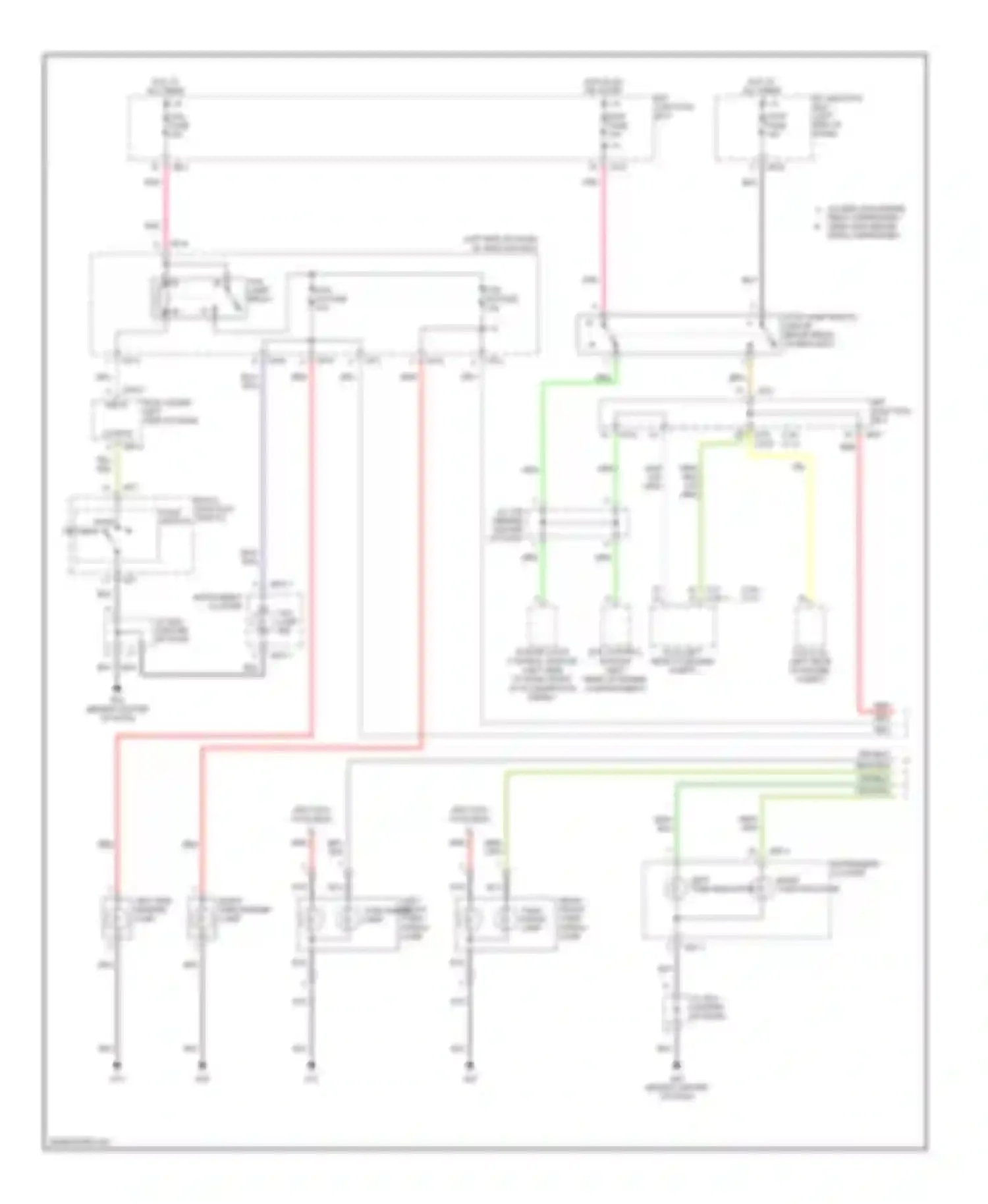 Optima Kia II (2005-2008): Exterior lamps circuit, late production (1 of 2)