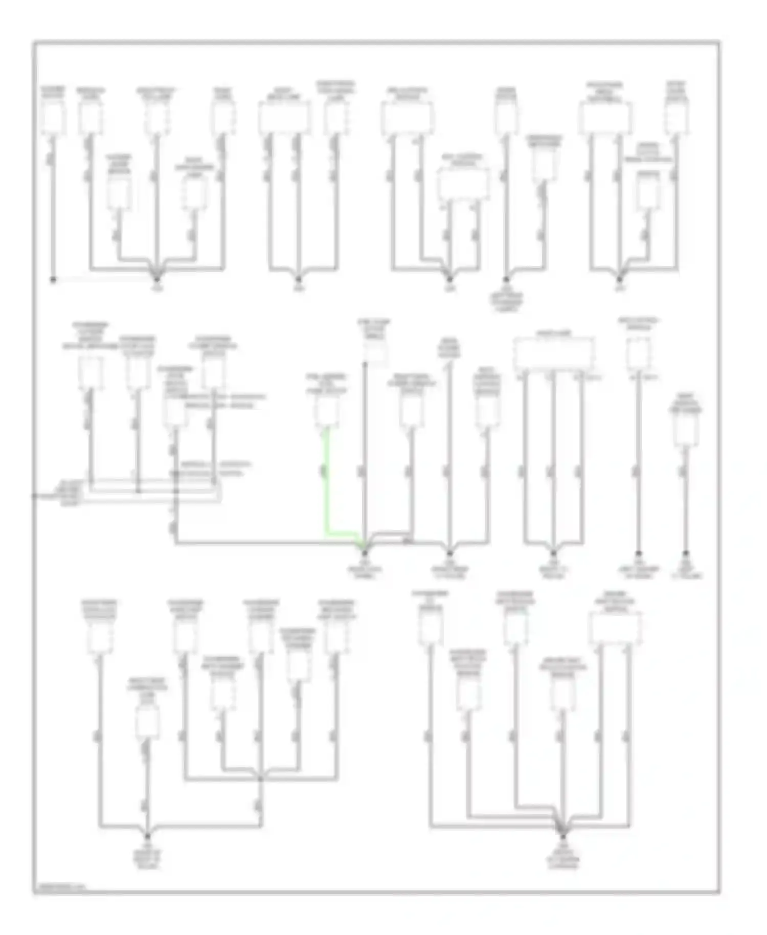Optima Kia II (2005-2008): Ground distribution circuit, late production (2 of 3)