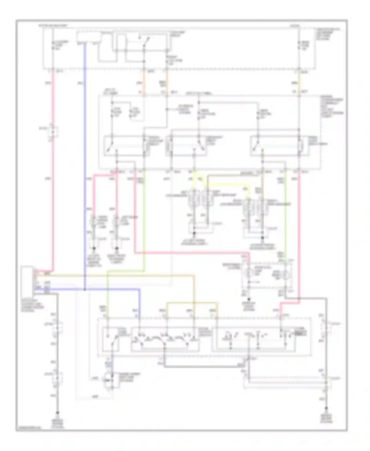 Optima Kia II (2005-2008): Headlights circuit, early production with autolamps