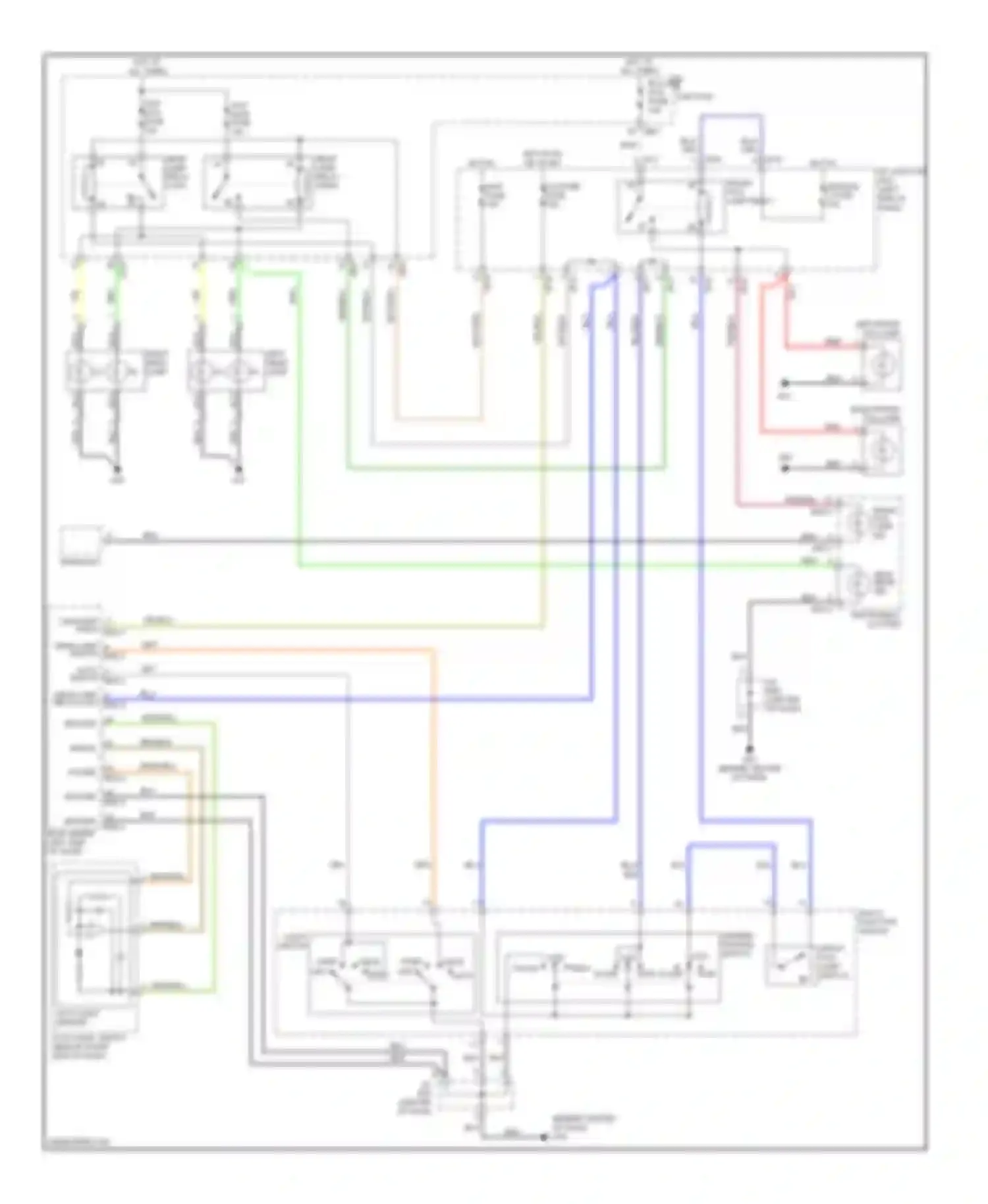 Optima Kia II (2005-2008): Headlights circuit, late production with autolamps