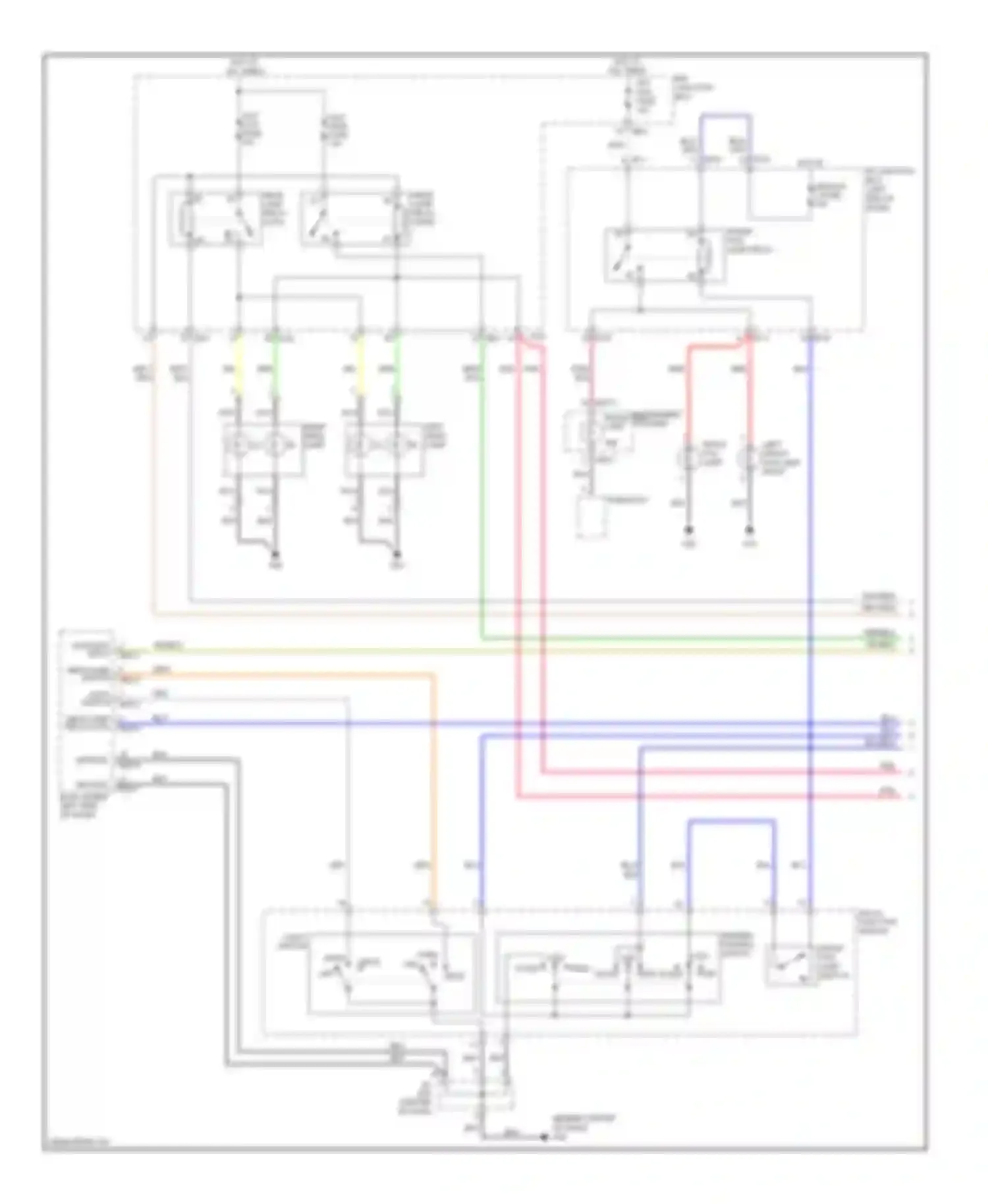 Optima Kia II (2005-2008): Headlights circuit, late production with drl (1 of 2)