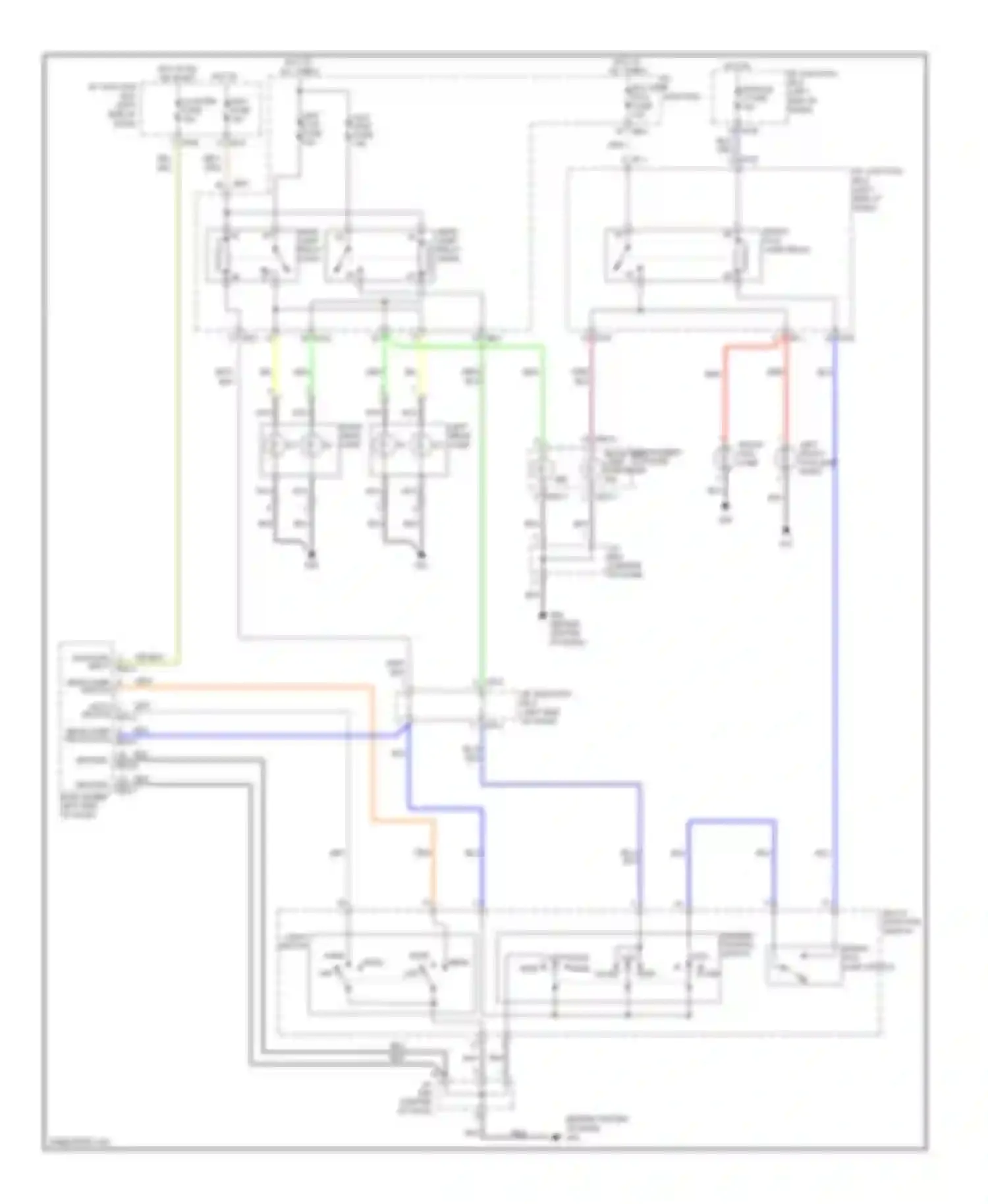 Optima Kia II (2005-2008): Headlights circuit, late production without drl