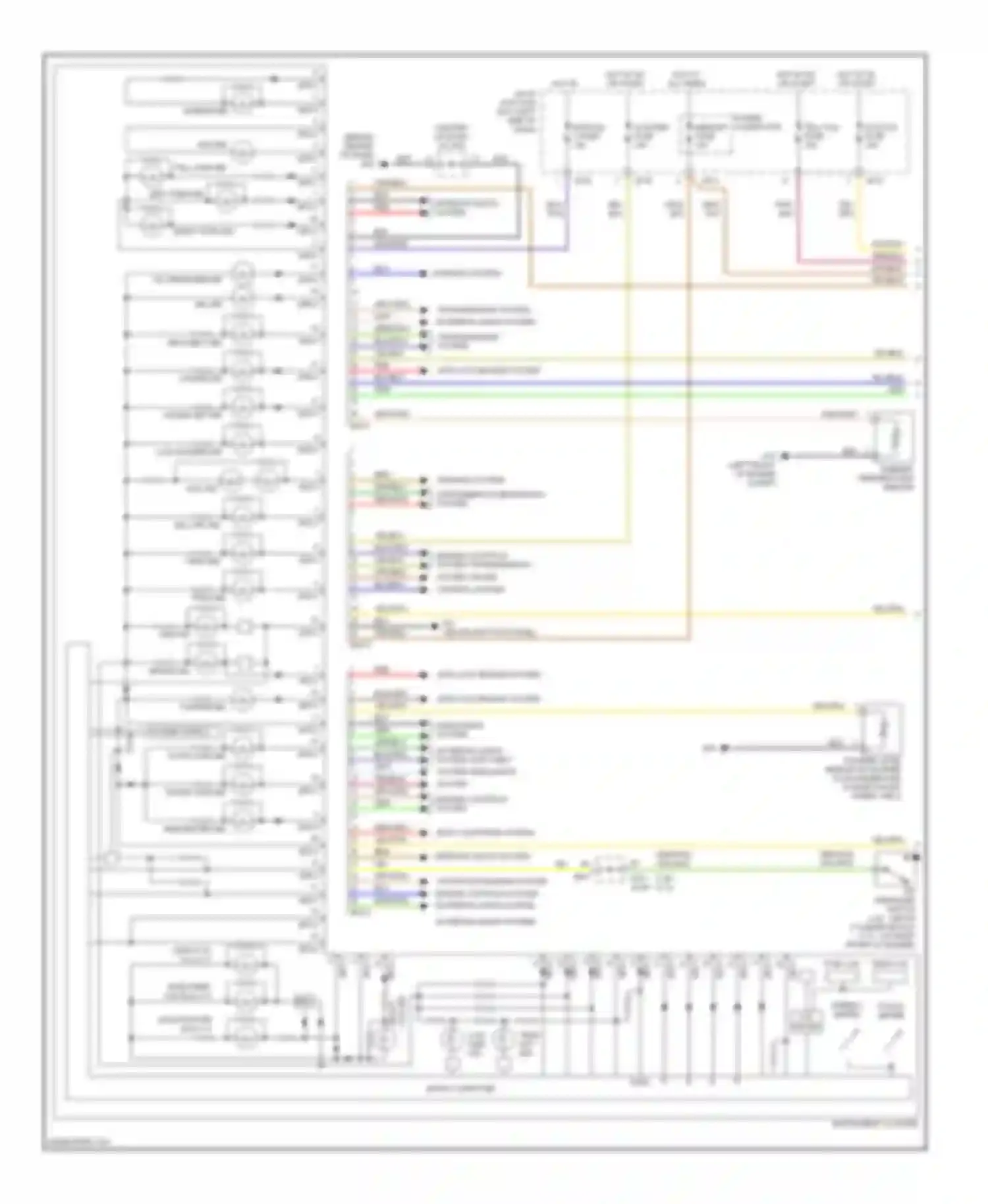 Optima Kia II (2005-2008): Instrument cluster circuit, late production (1 of 2)