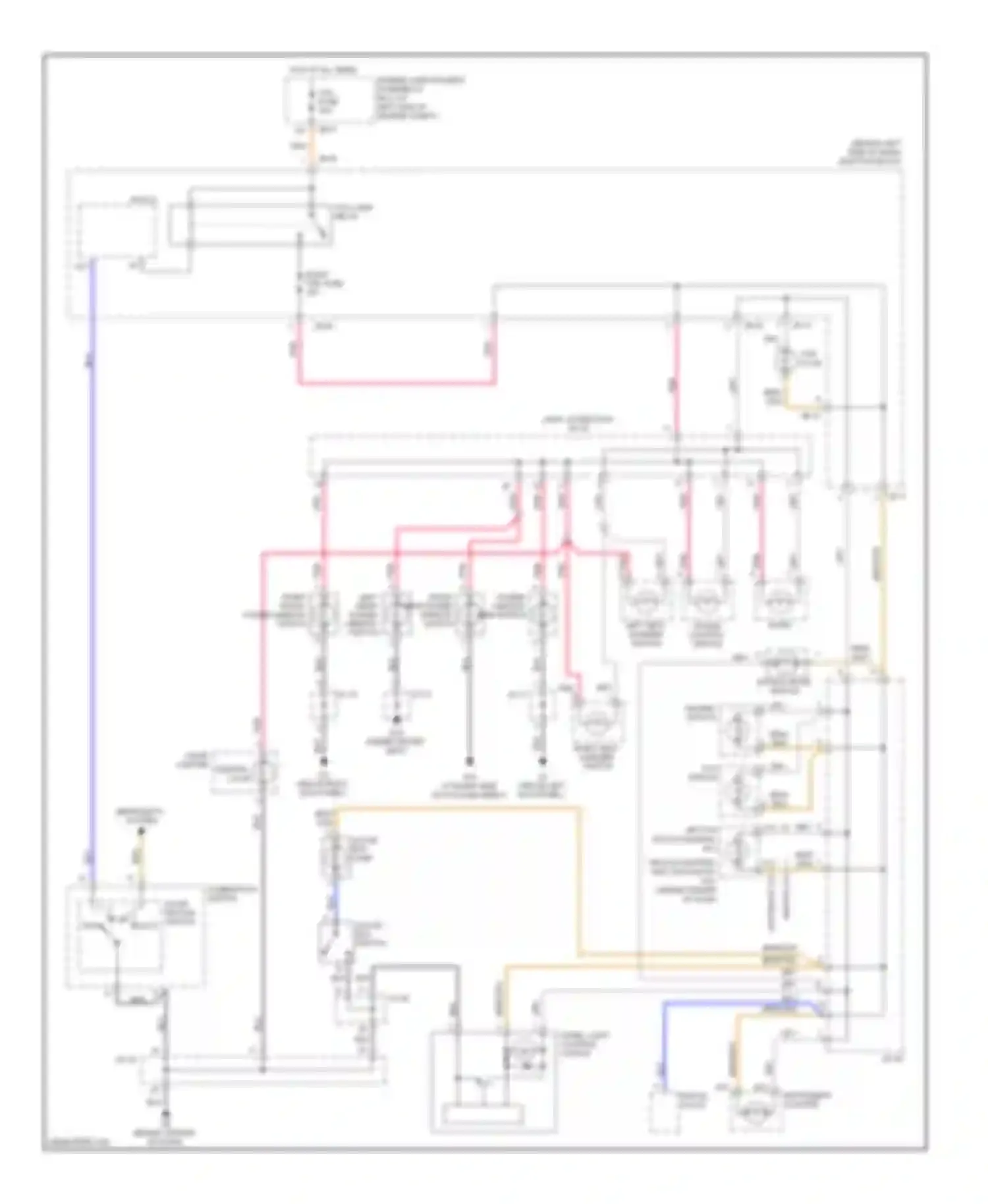 Optima Kia II (2005-2008): Instrument illumination circuit, early production