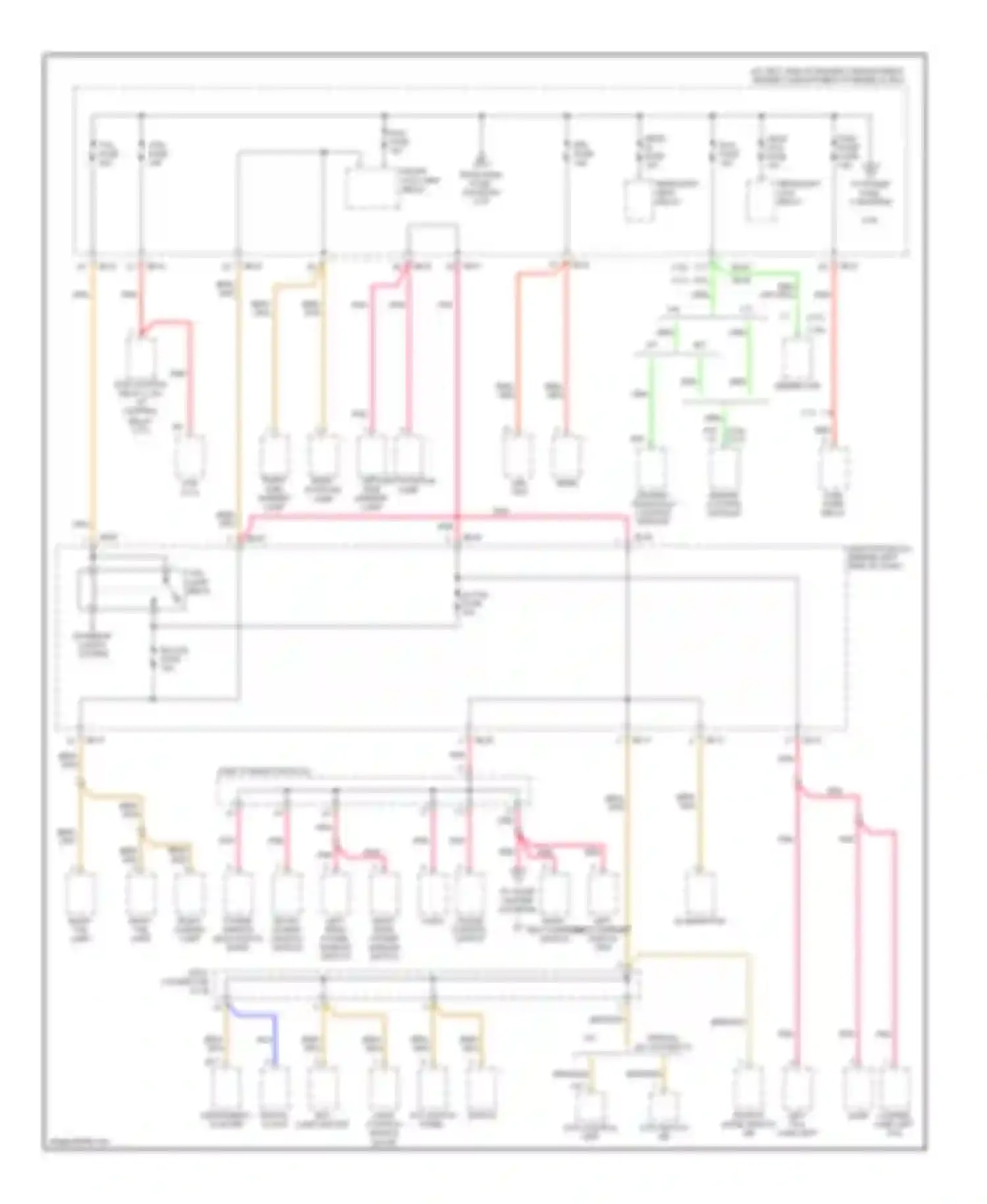 Optima Kia II (2005-2008): Power distribution circuit, early production (3 of 5)