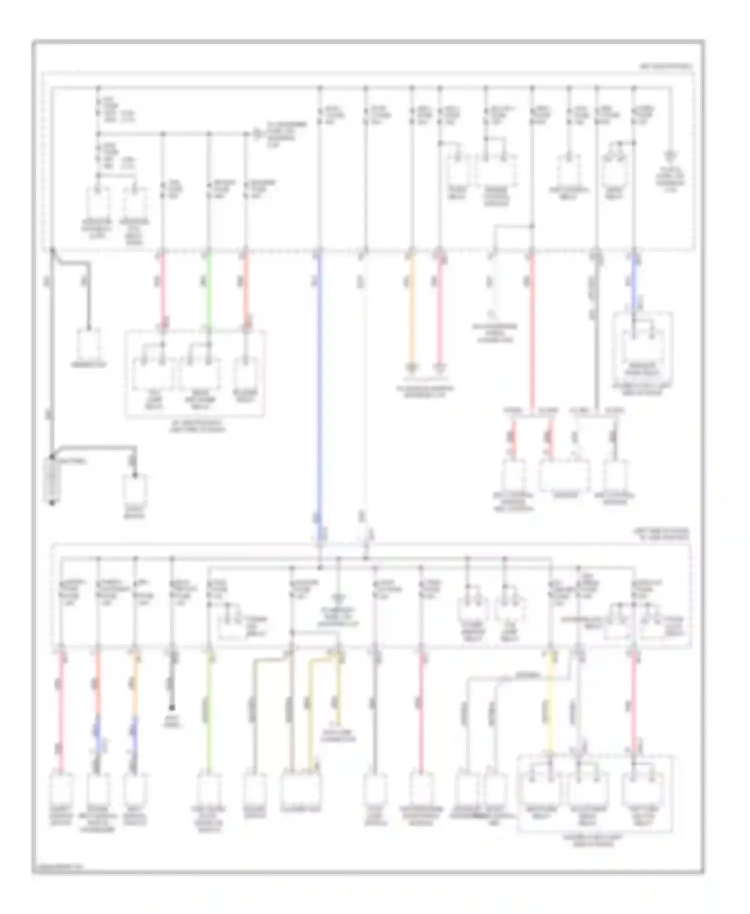 Optima Kia II (2005-2008): Power distribution circuit, late production (1 of 3)