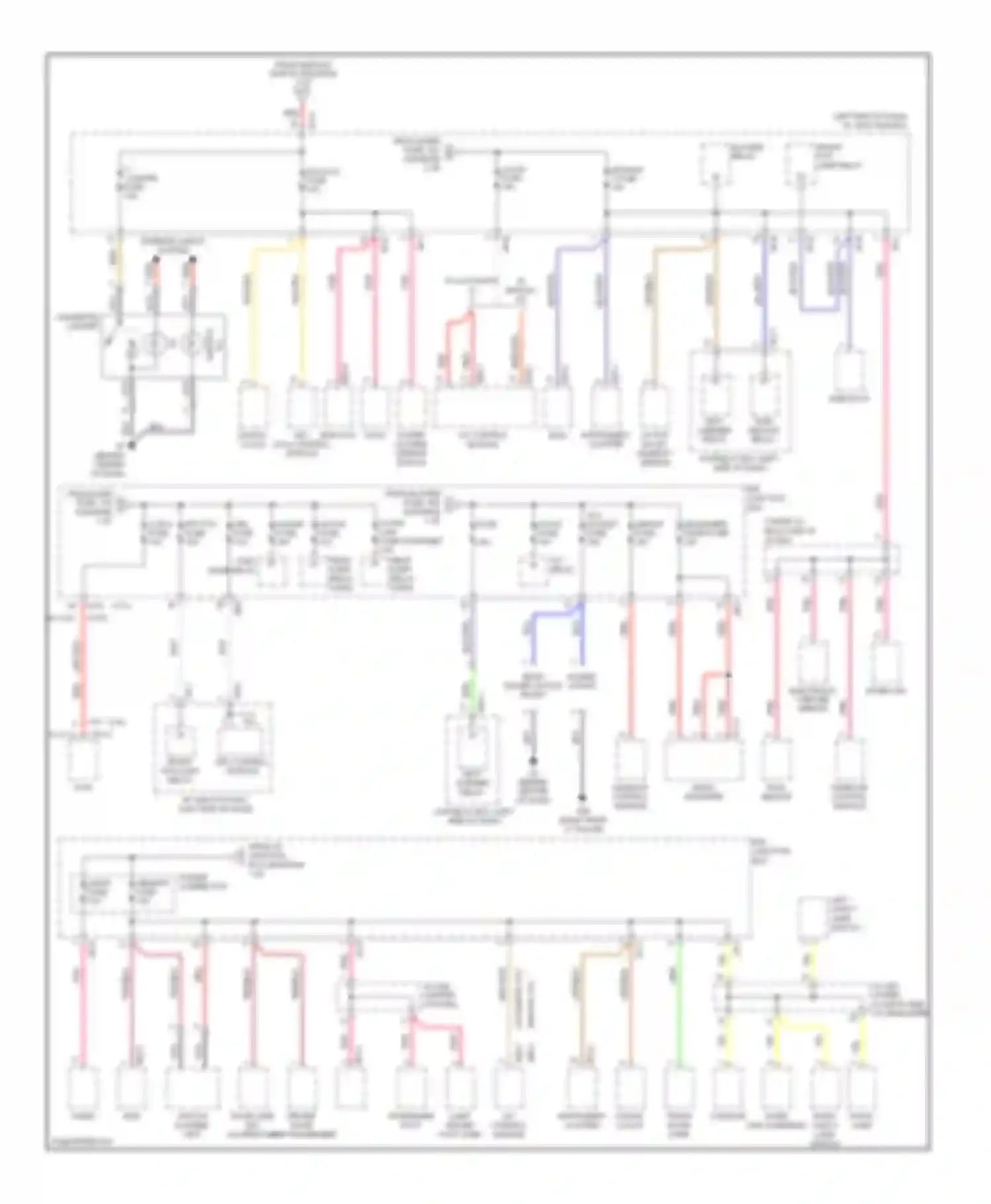 Optima Kia II (2005-2008): Power distribution circuit, late production (3 of 3)