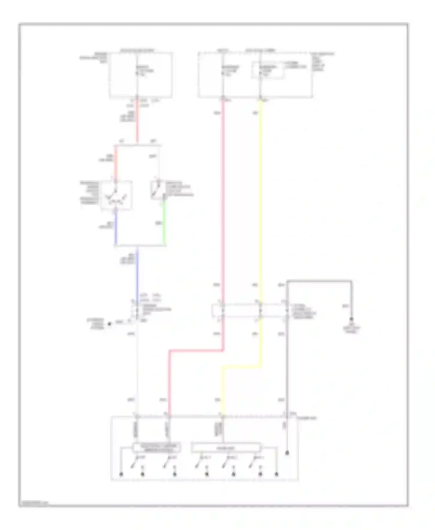 Optima Kia II (2005-2008): Electrochromic mirror circuit, late production with home link