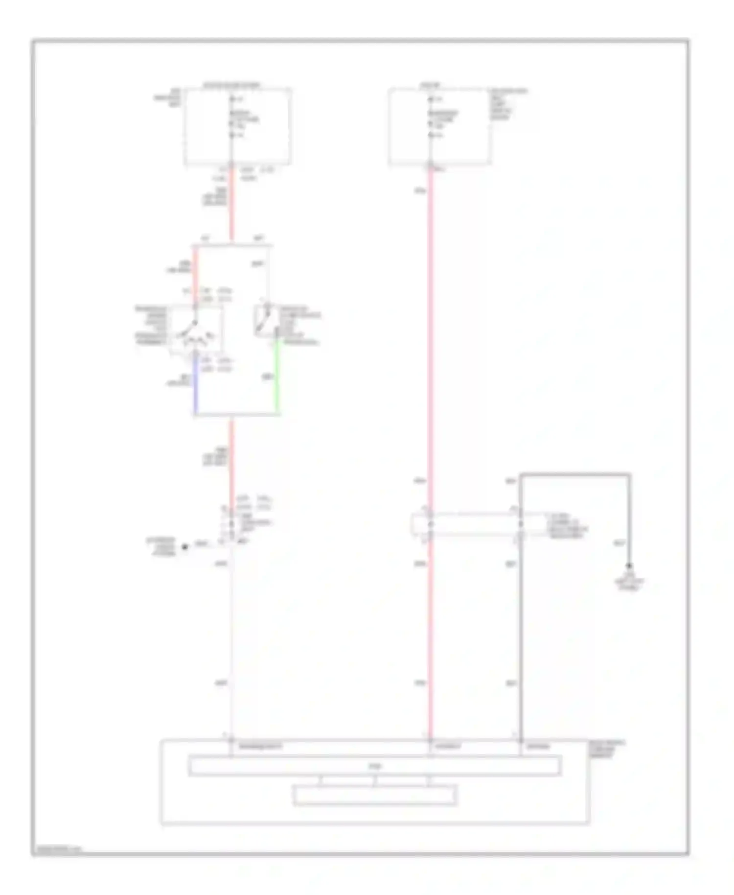 Optima Kia II (2005-2008): Electrochromic mirror circuit, late production without home link