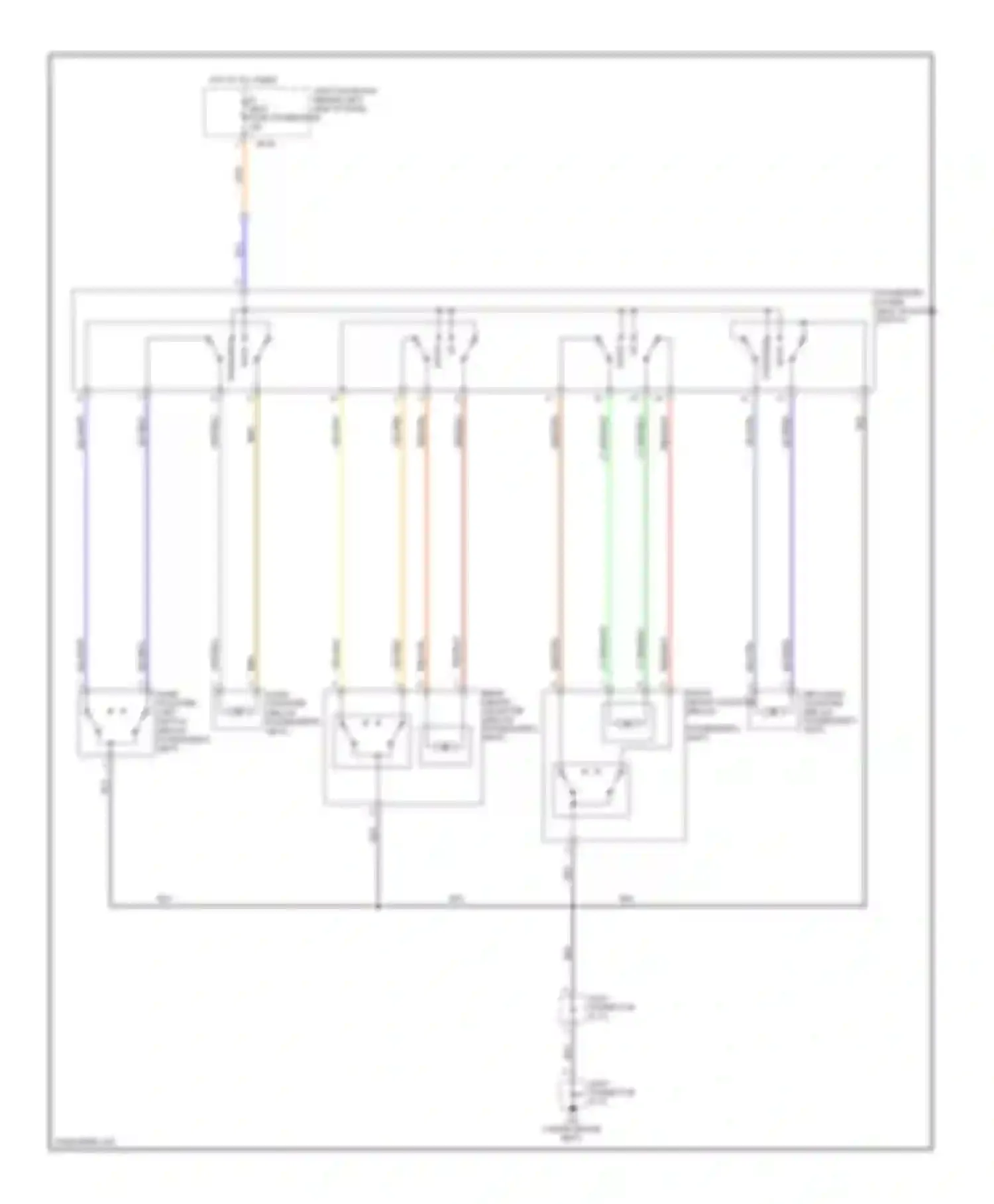 Optima Kia II (2005-2008): Passenger seat circuit, early production