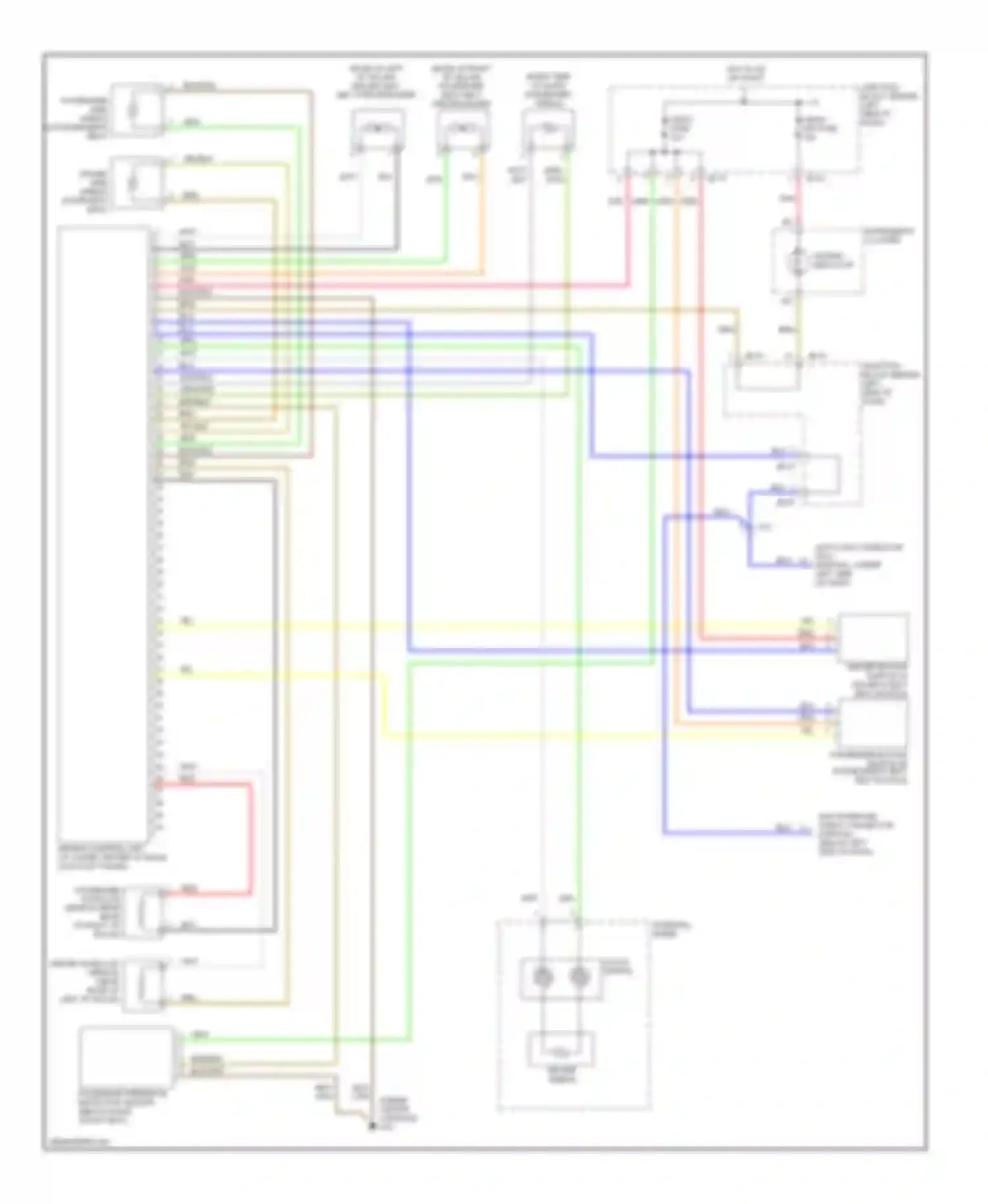 Optima Kia II (2005-2008): Supplemental restraints circuit, early production