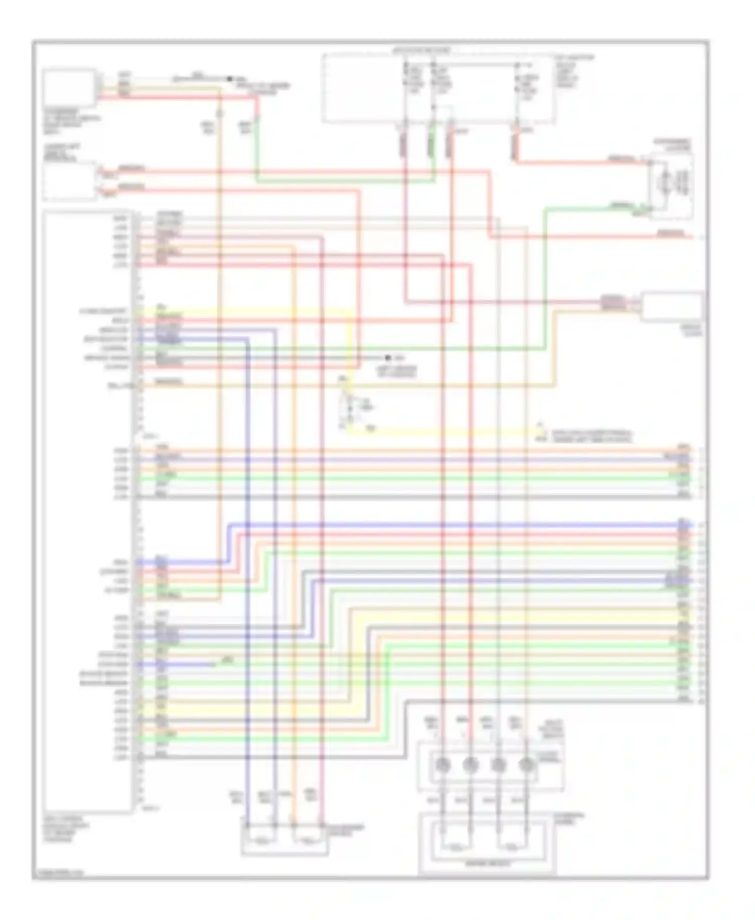 Optima Kia II (2005-2008): Supplemental restraints circuit, late production (1 of 2)
