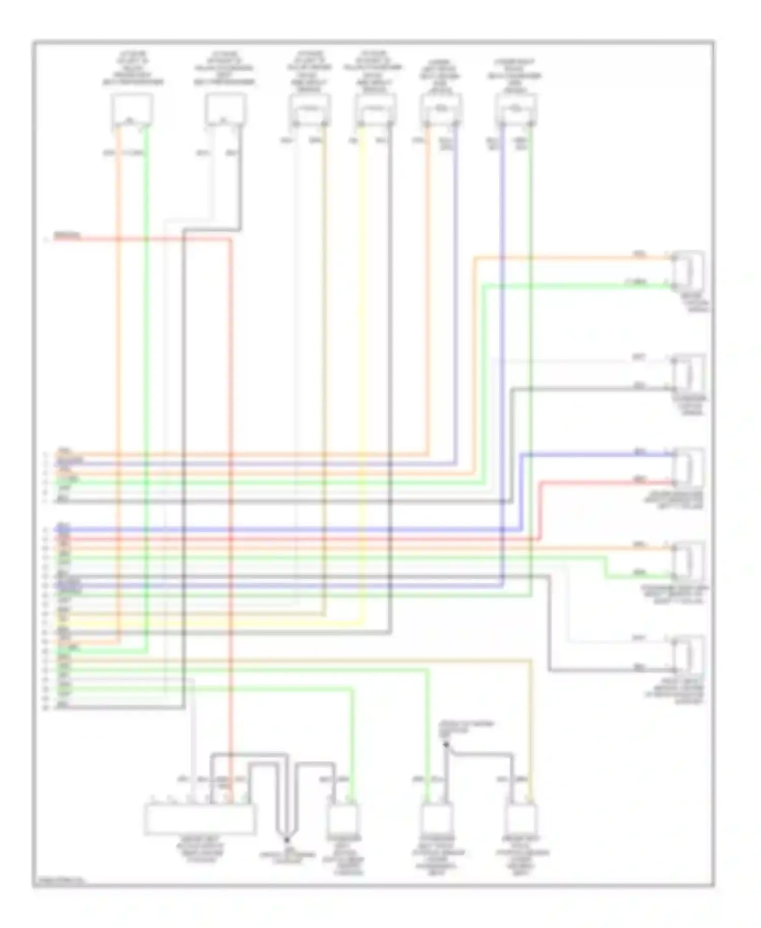Optima Kia II (2005-2008): Supplemental restraints circuit, late production (2 of 2)