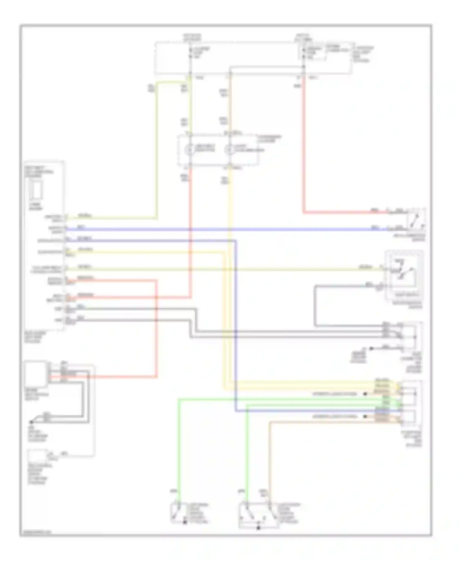 Optima Kia II (2005-2008): Warning systems circuit, late production