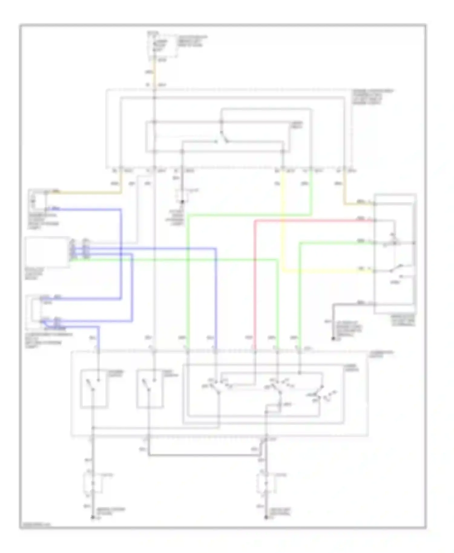 Optima Kia II (2005-2008): Wiper/washer circuit, early production