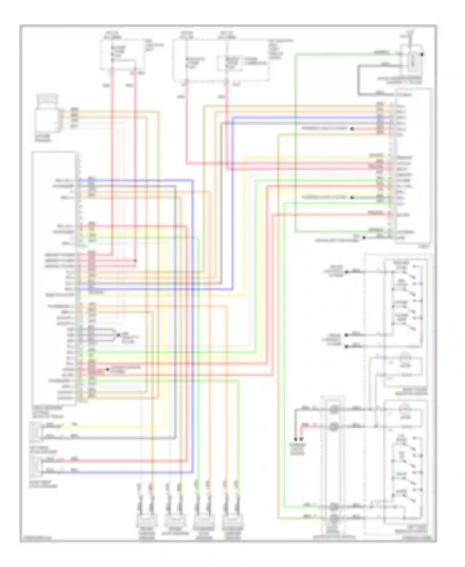 Wiring diagram audio fuse for Kia Optima II (2005-2008) (4 of 7)