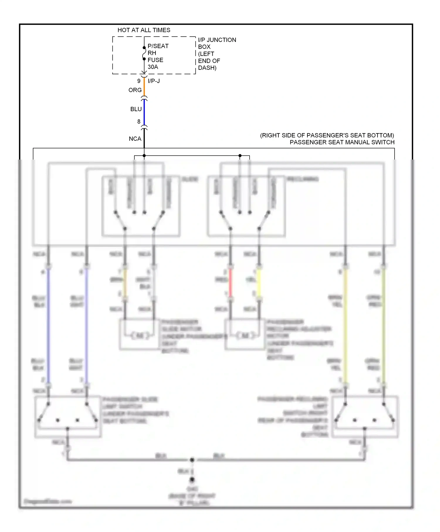 Kia Optima II (2005-2008) back wiring diagram  (4 of 4)