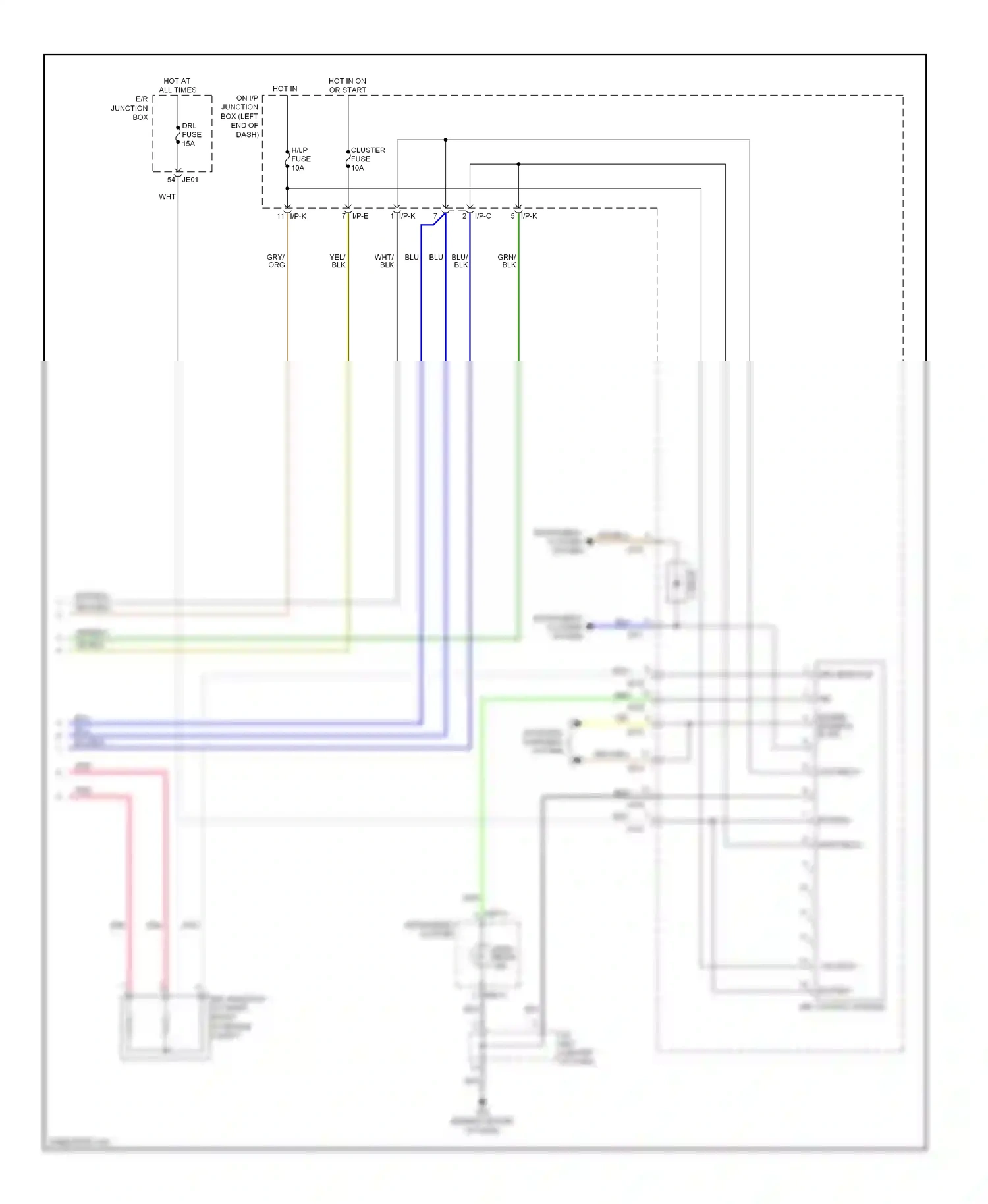 Kia Optima II (2005-2008) blu/blk wiring diagram  (15 of 27)
