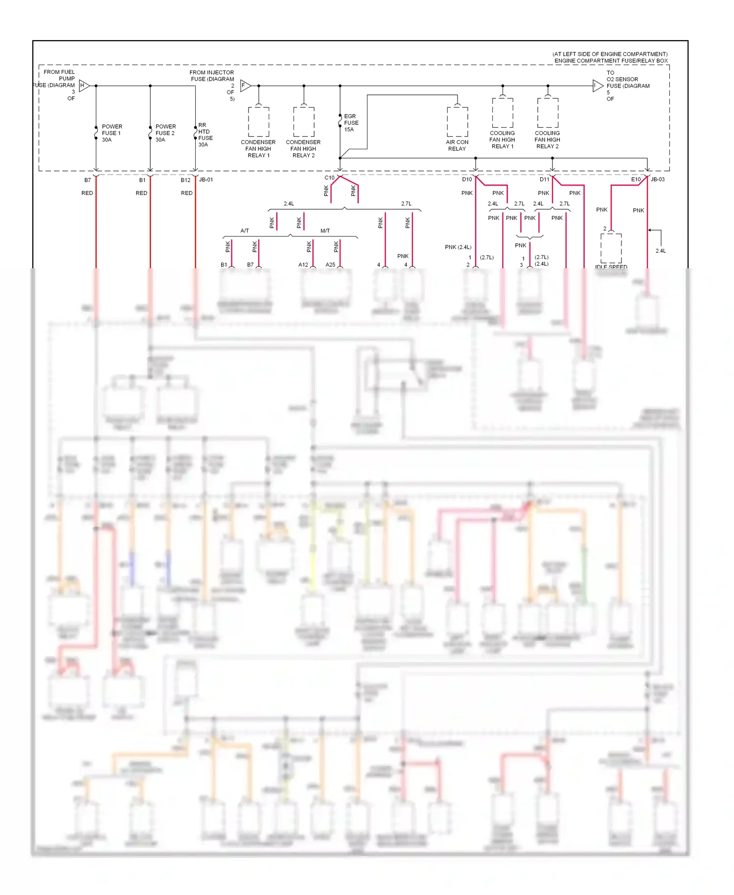 Kia Optima II (2005-2008) diode wiring diagram  (1 of 1)