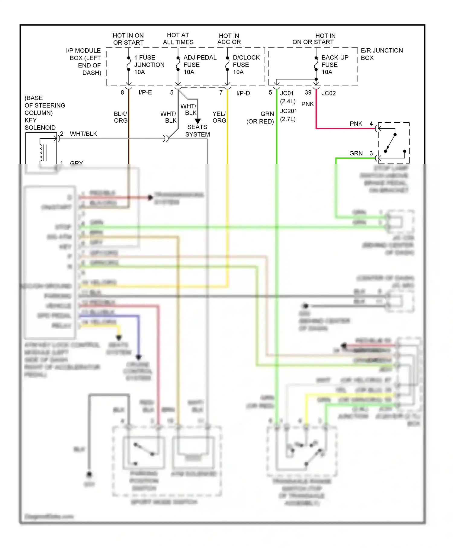 Kia Optima II (2005-2008) gry wiring diagram  (58 of 66)