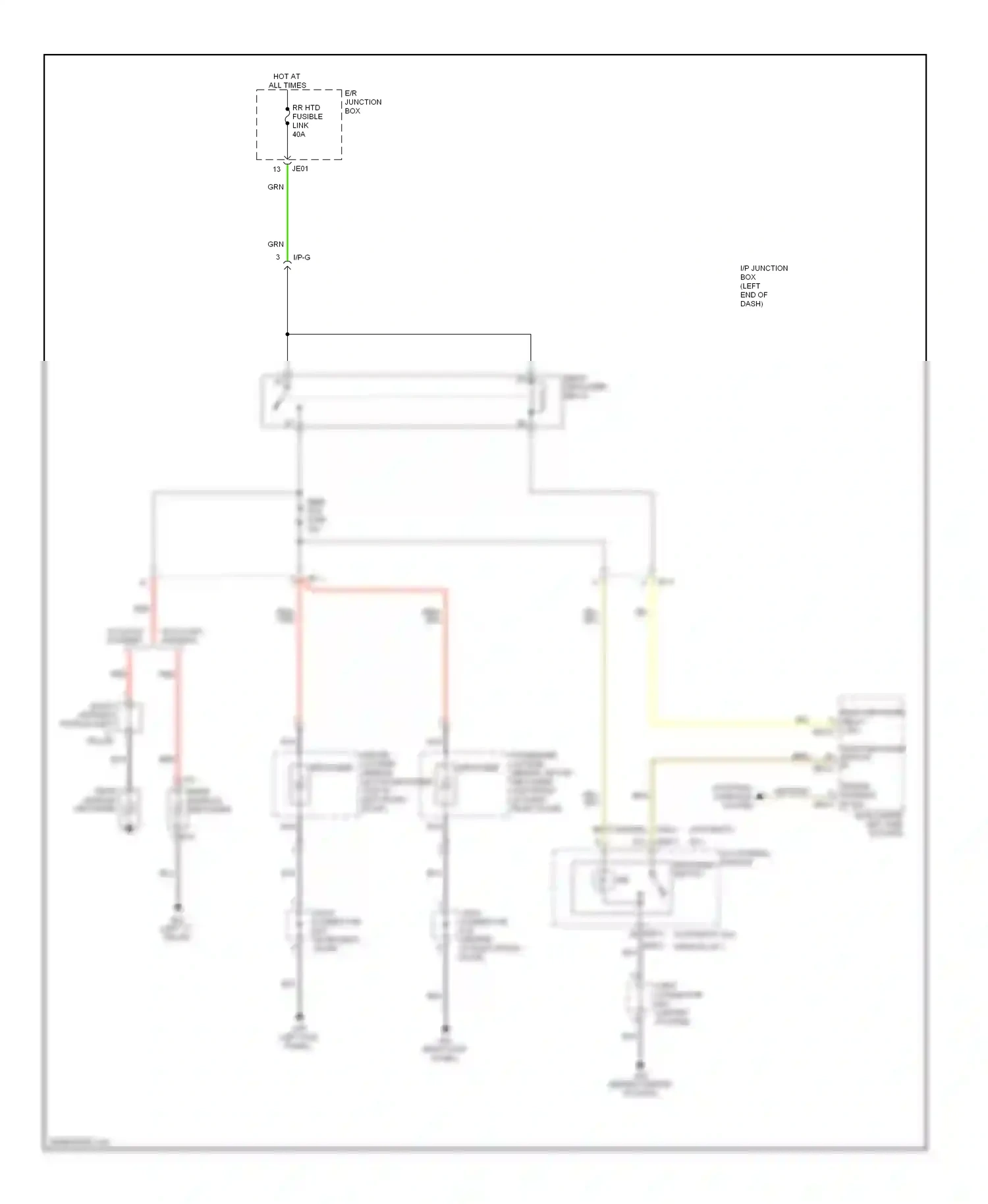 Kia Optima II (2005-2008) (left kick panel) wiring diagram  (2 of 15)
