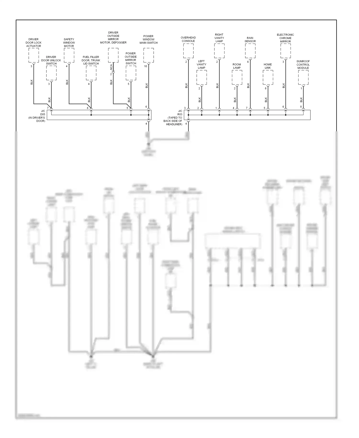 Kia Optima II (2005-2008) (left kick panel) wiring diagram  (7 of 15)