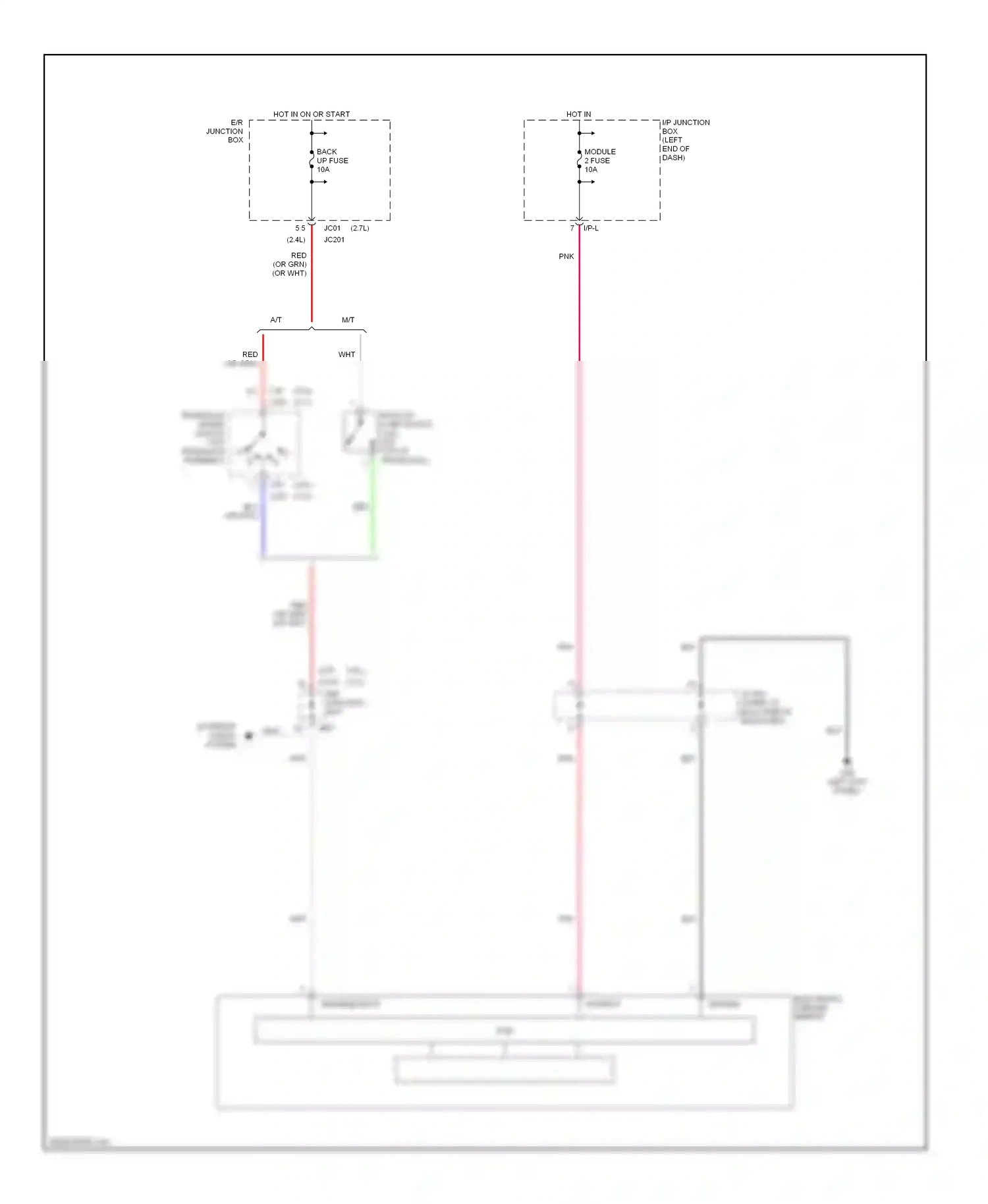 Kia Optima II (2005-2008) pcb wiring diagram  (1 of 1)