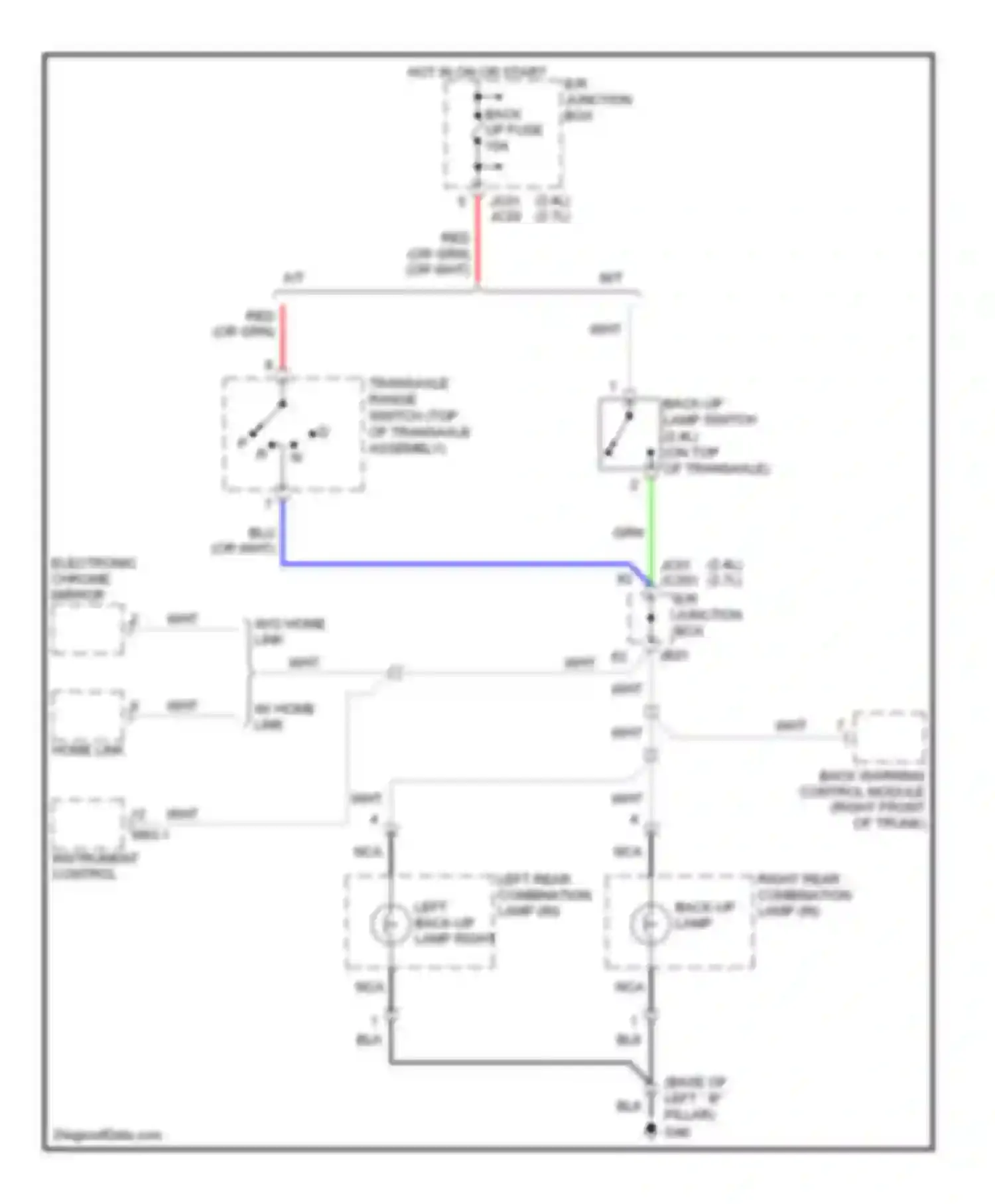 Wiring diagram red for Kia Optima II (2005-2008) (41 of 100)