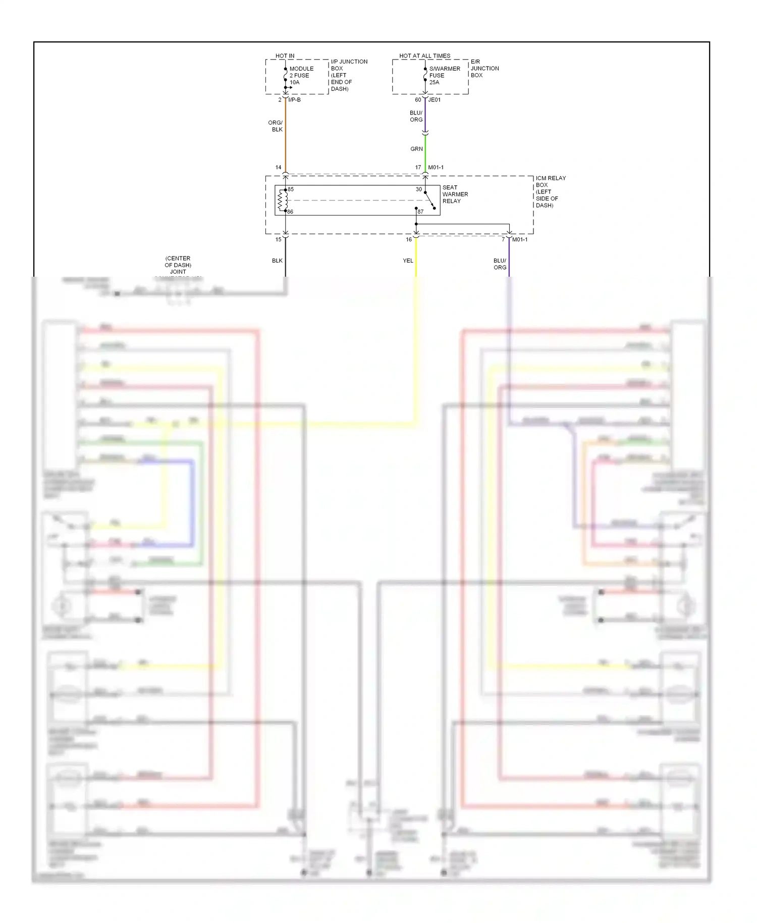 Kia Optima II (2005-2008) red/blk wiring diagram  (14 of 17)