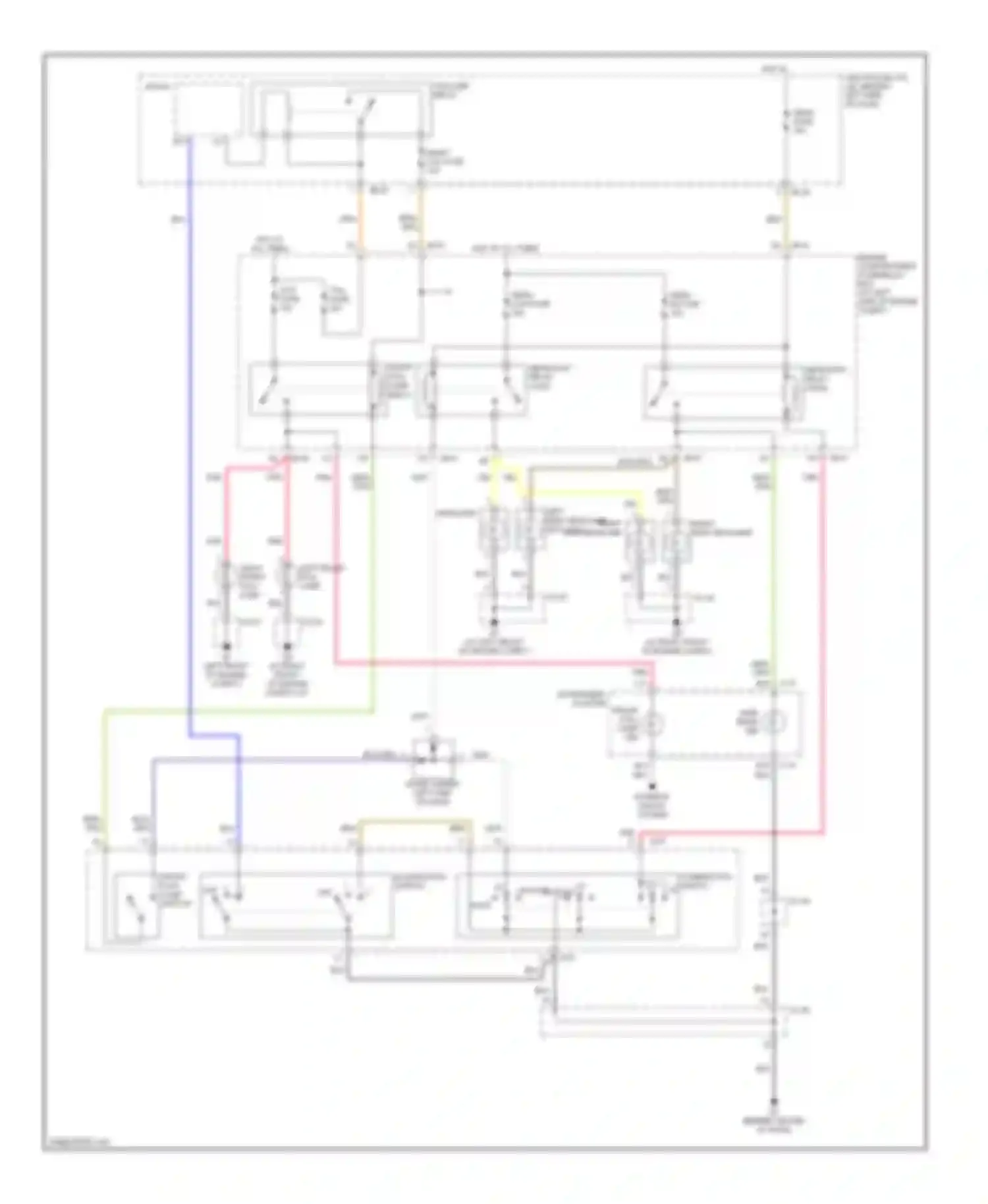 Wiring diagram right front fog lamp left front fog lamp for Kia Optima II (2005-2008) (2 of 2)