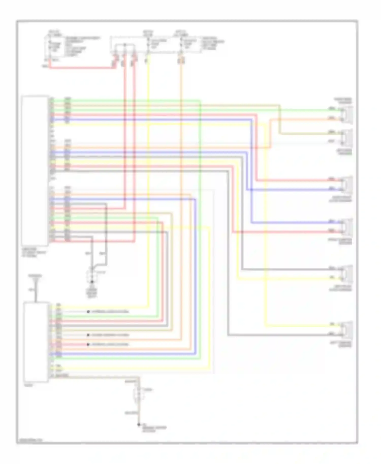Wiring diagram right tweeter speaker for Kia Optima II (2005-2008) (1 of 2)