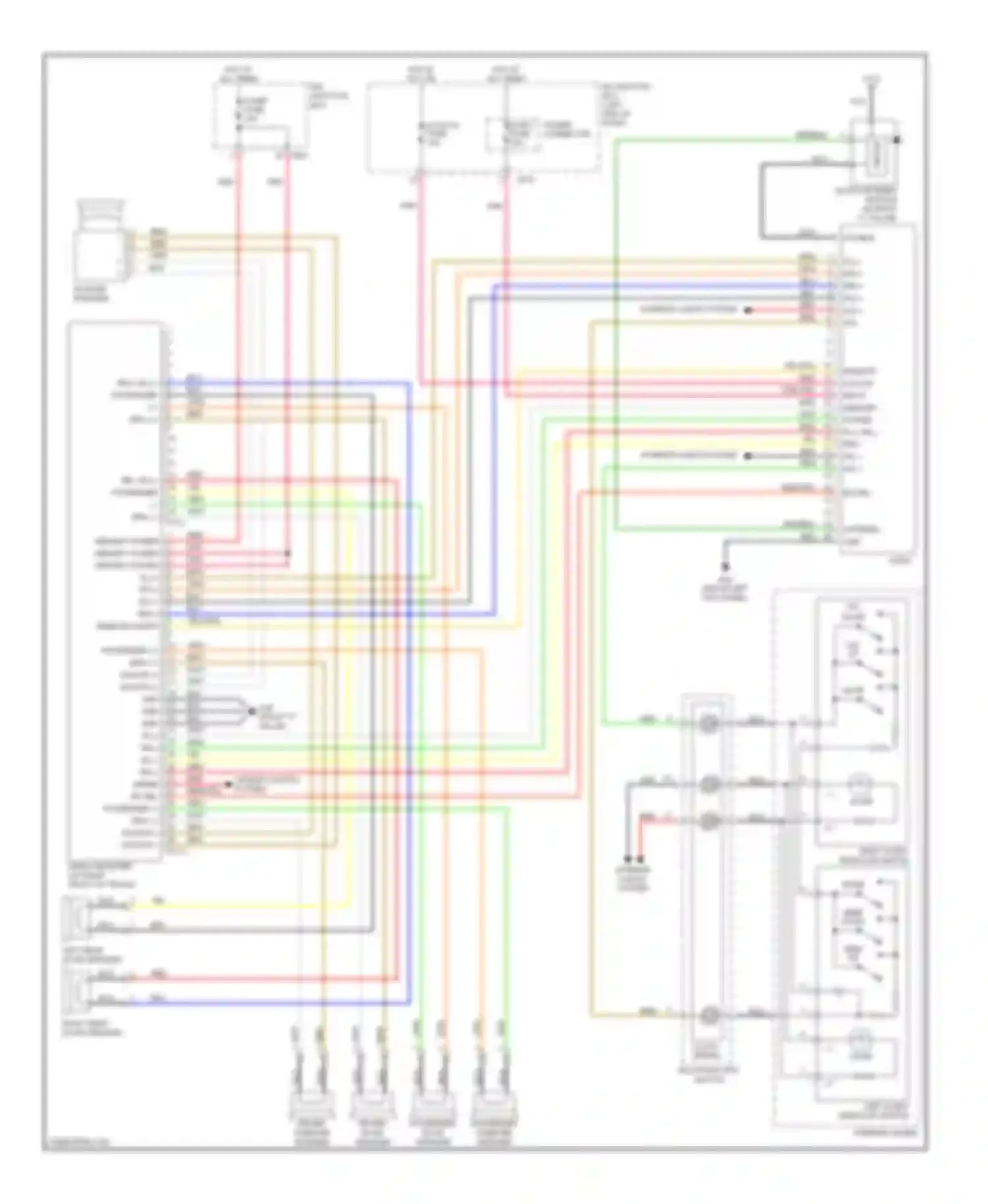 Wiring diagram seek down for Kia Optima II (2005-2008) (1 of 2)