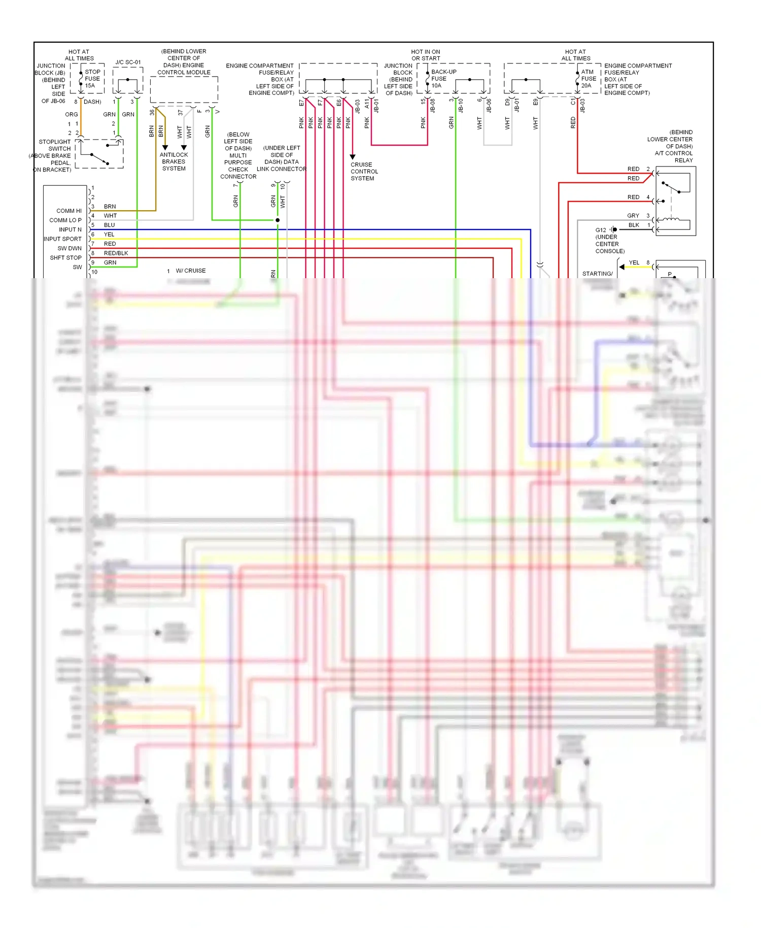 Kia Optima II (2005-2008) select wiring diagram  (1 of 3)