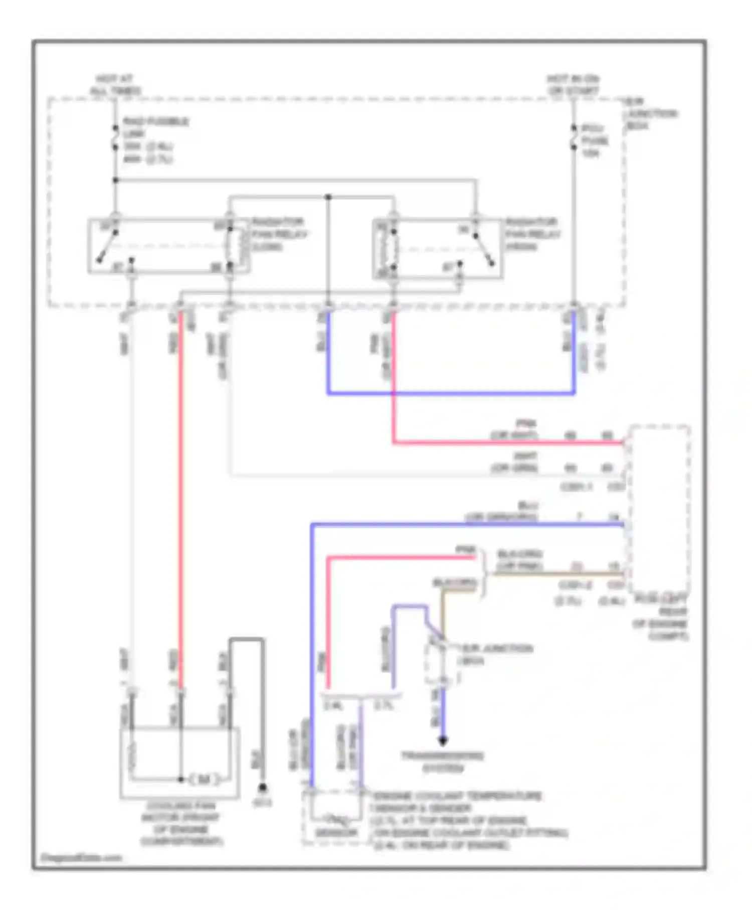 Wiring diagram transmissions system for Kia Optima II (2005-2008) (3 of 5)