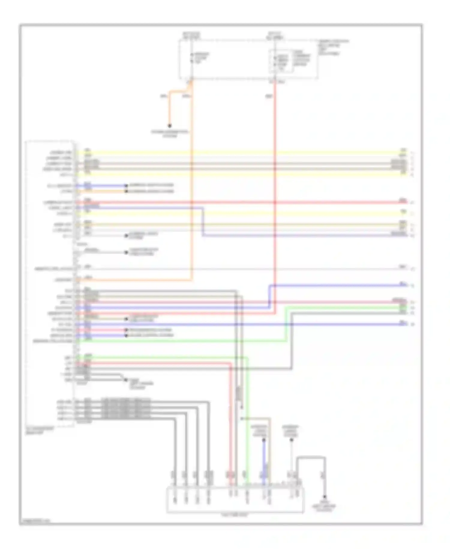 Optima Kia III facelift (2013-2015): Navigation circuit, version 3.0 with amplifier (1 of 4)