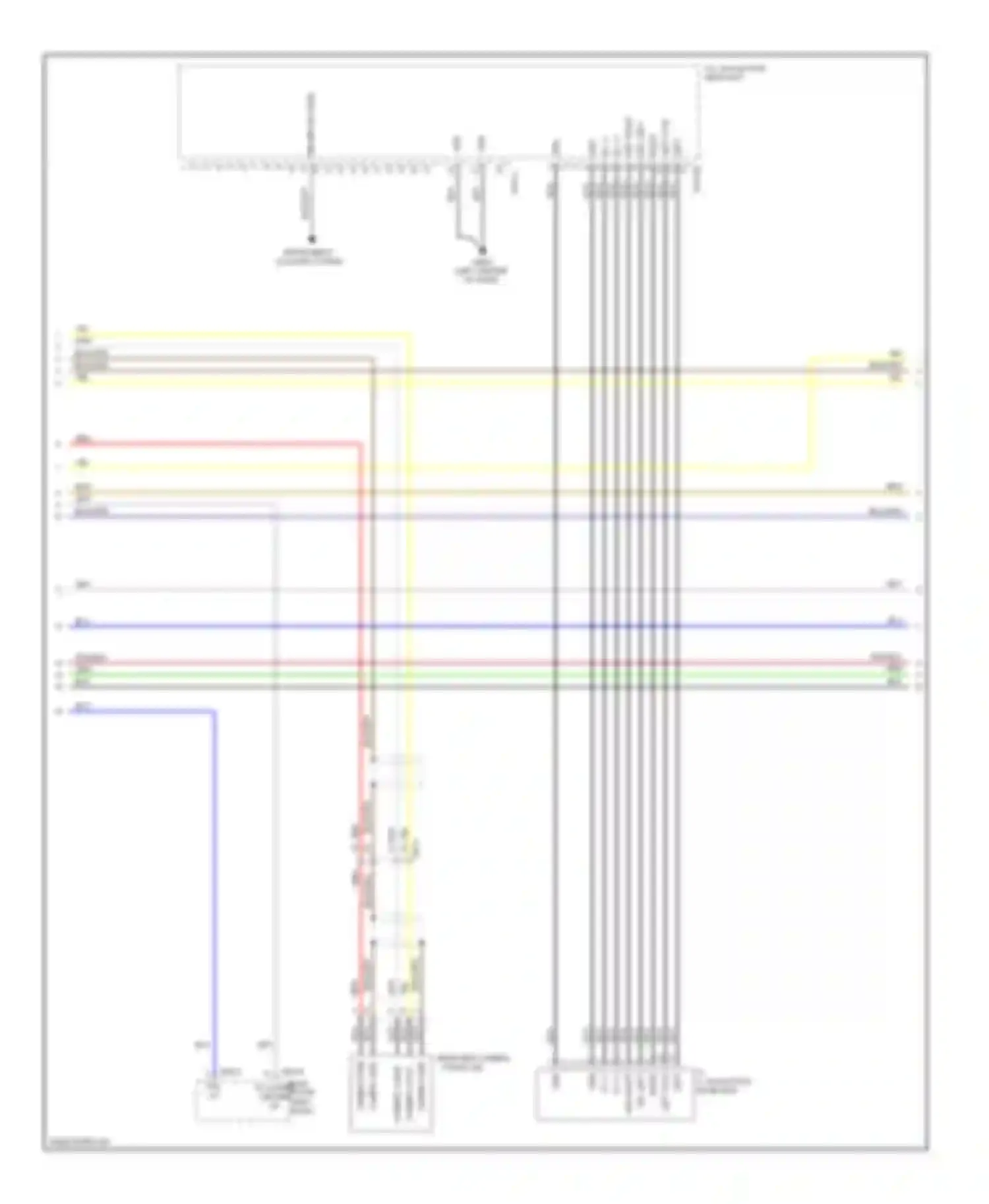 Optima Kia III facelift (2013-2015): Navigation circuit, version 3.0 with amplifier (2 of 4)