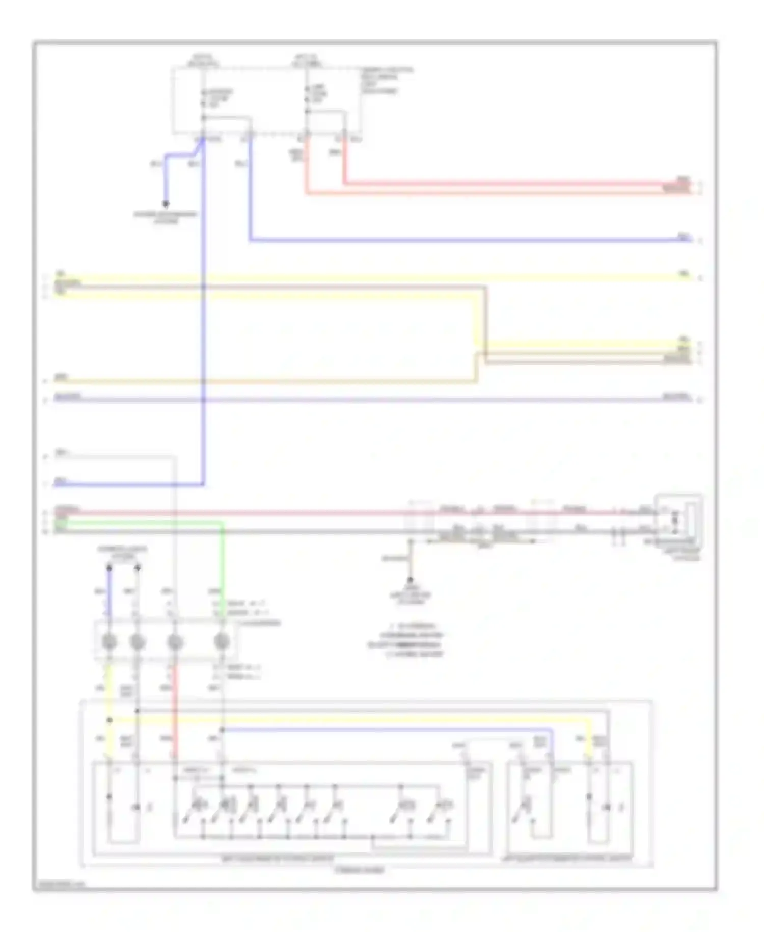 Optima Kia III facelift (2013-2015): Navigation circuit, version 3.0 with amplifier (3 of 4)