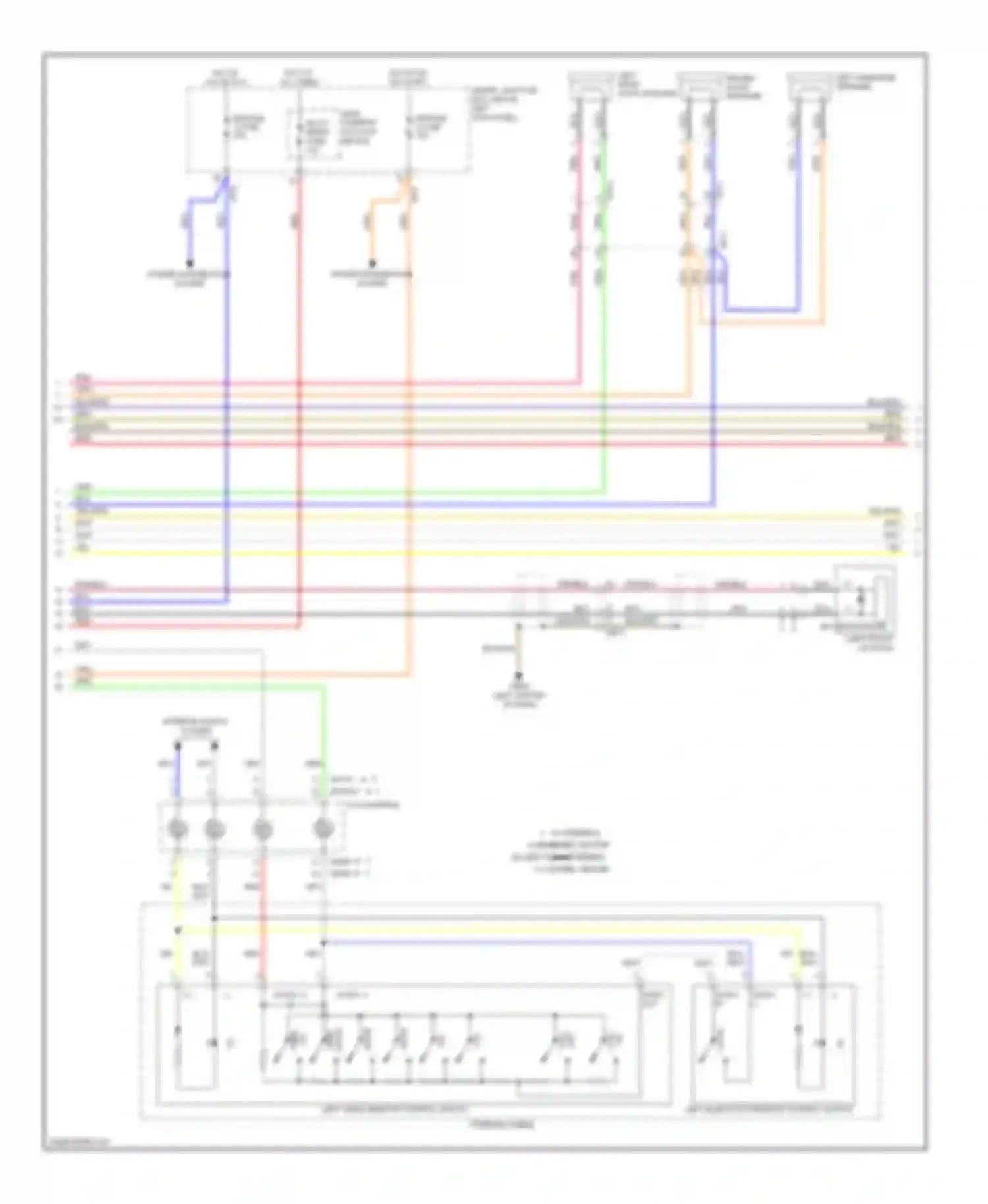 Optima Kia III facelift (2013-2015): Navigation circuit, version 3.0 without amplifier (2 of 3)
