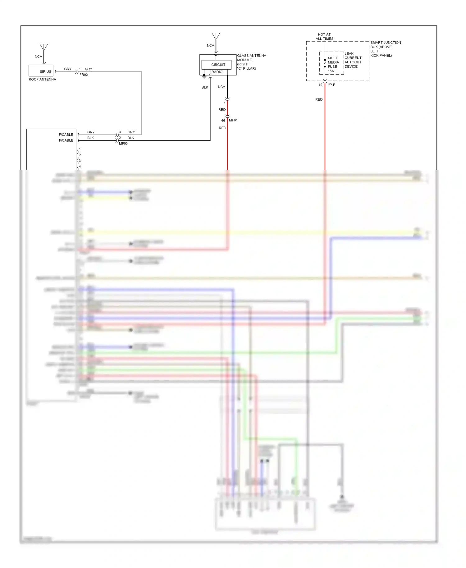 Kia Optima III facelift (2013-2015) aux, usb jack wiring diagram  (23 of 25)