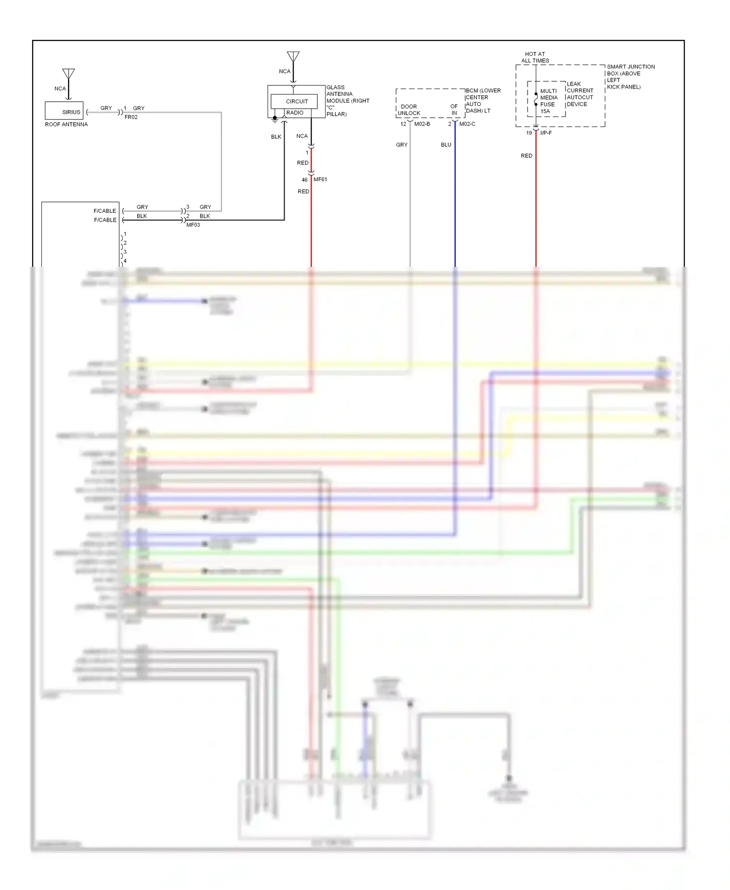 Kia Optima III facelift (2013-2015) brn wiring diagram  (166 of 174)